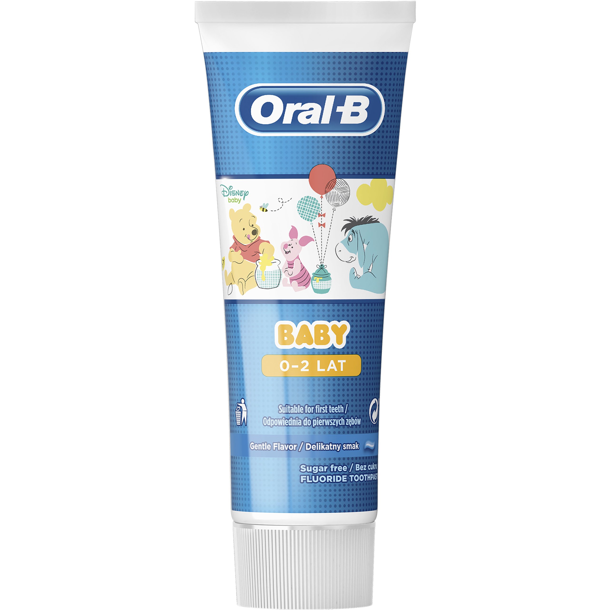 Oral-B Baby Toothpaste Οδοντόκρεμα Κατάλληλη για την Πρώτη Οδοντοφυία, 0-2 Ετών 75ml
