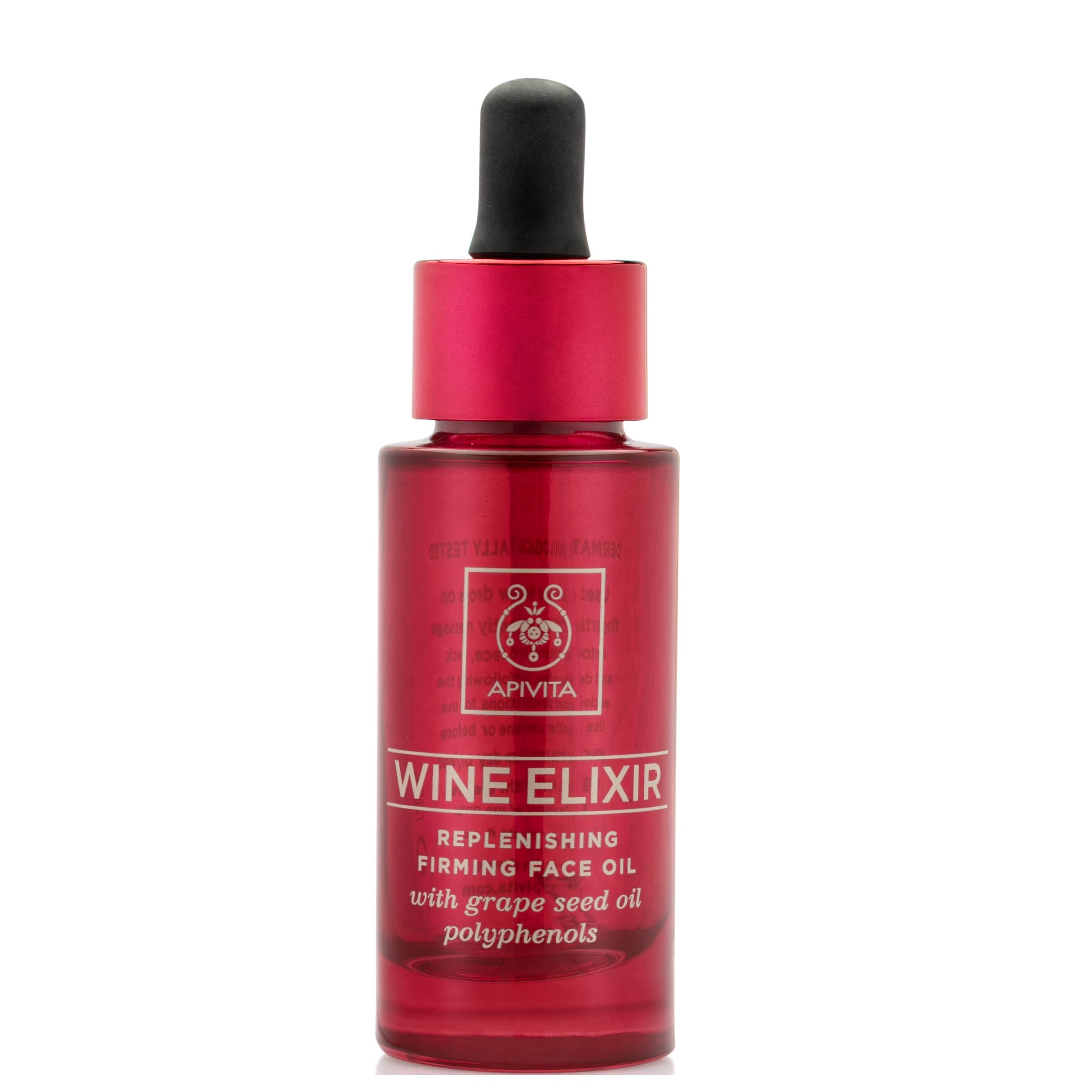 Apivita Wine Elixir Replenishing Firming Face Oil Λάδι Προσώπου, Λαιμού & Ντεκολτέ για Αναδόμηση & Σύσφιξη 30ml