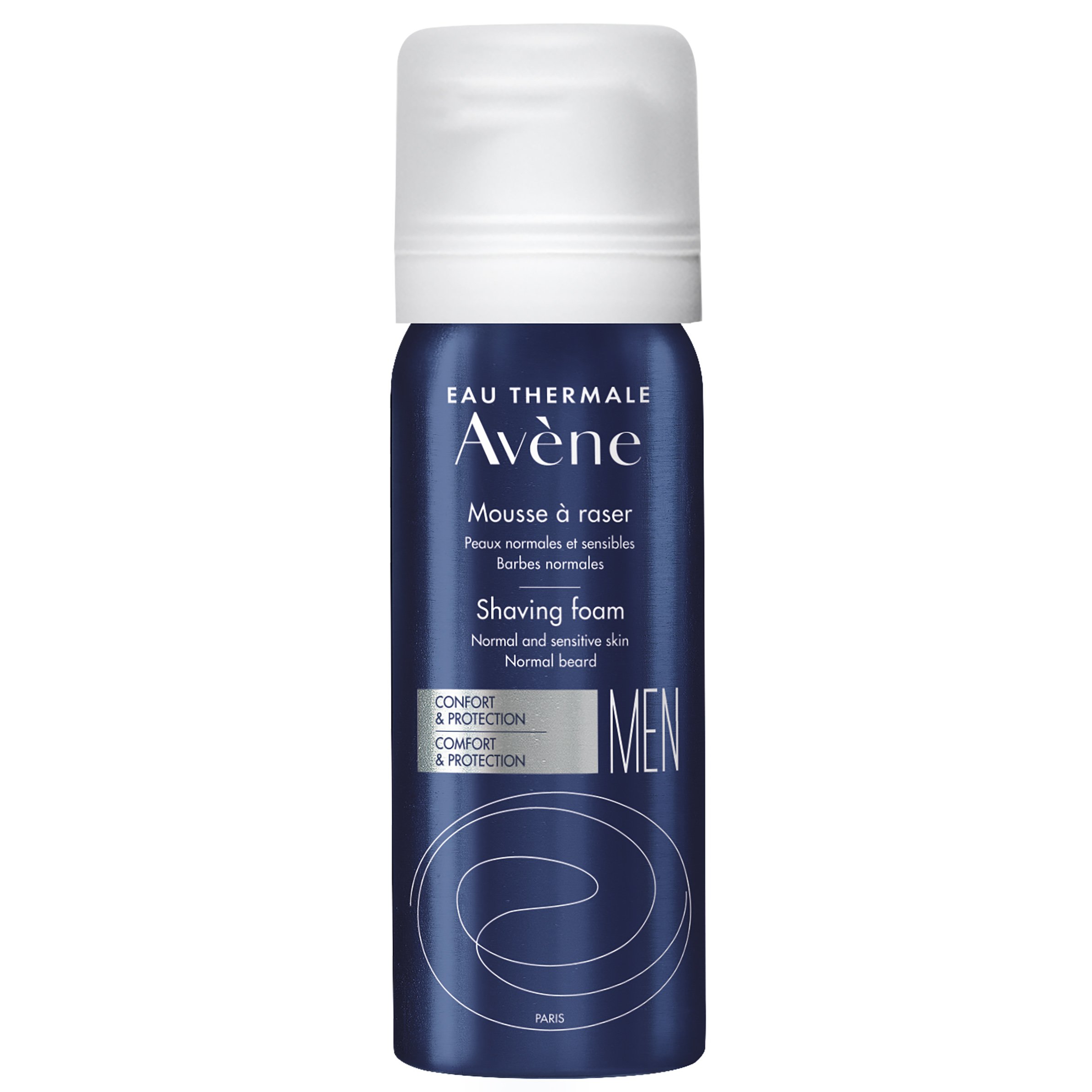 Avene Men Mousse a Raser Shaving Foam Travel Size Καταπραϋντικός – Εξυγιαντικός Αφρός Ξυρίσματος 50ml