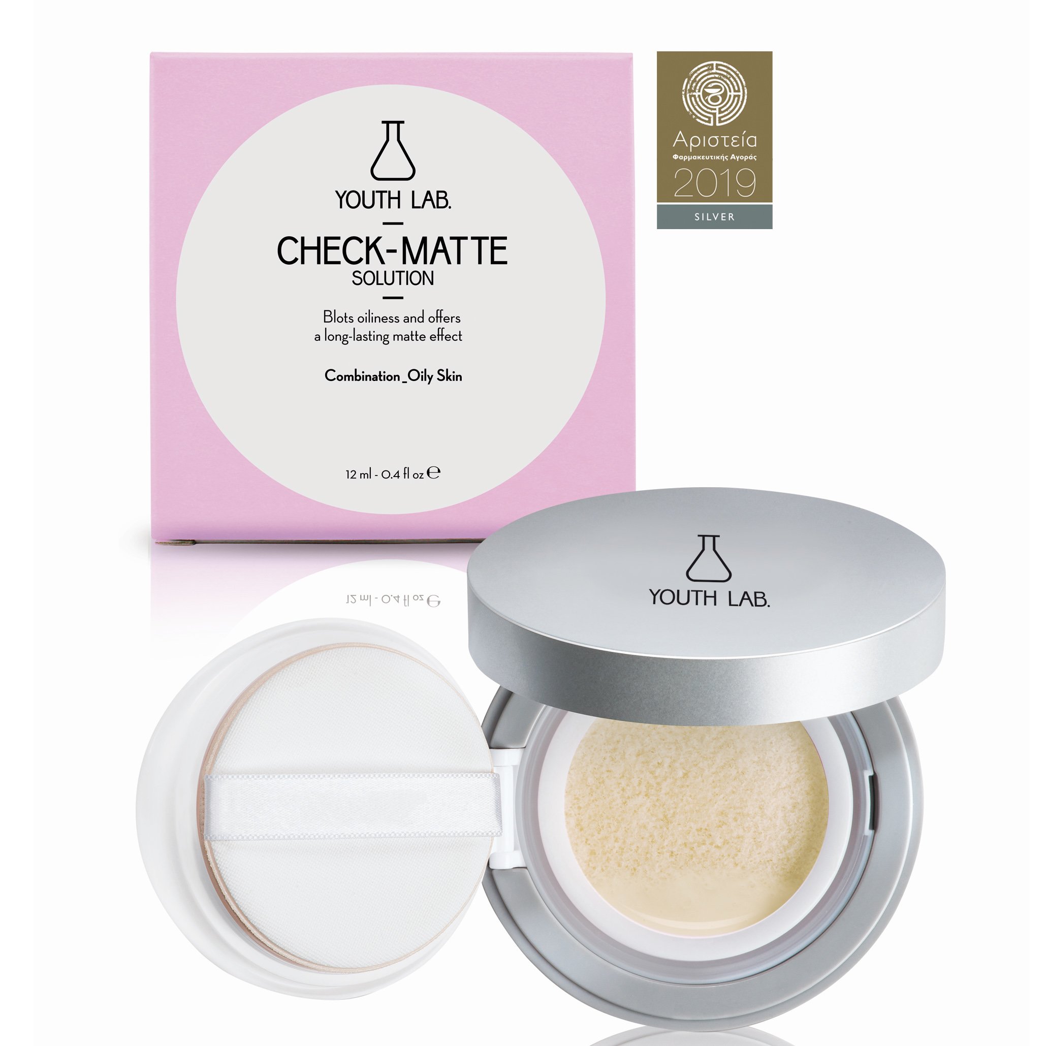 Youth Lab Check-Matte Compact Case Πούδρα για Μικτό-Λιπαρό Δέρμα 12ml