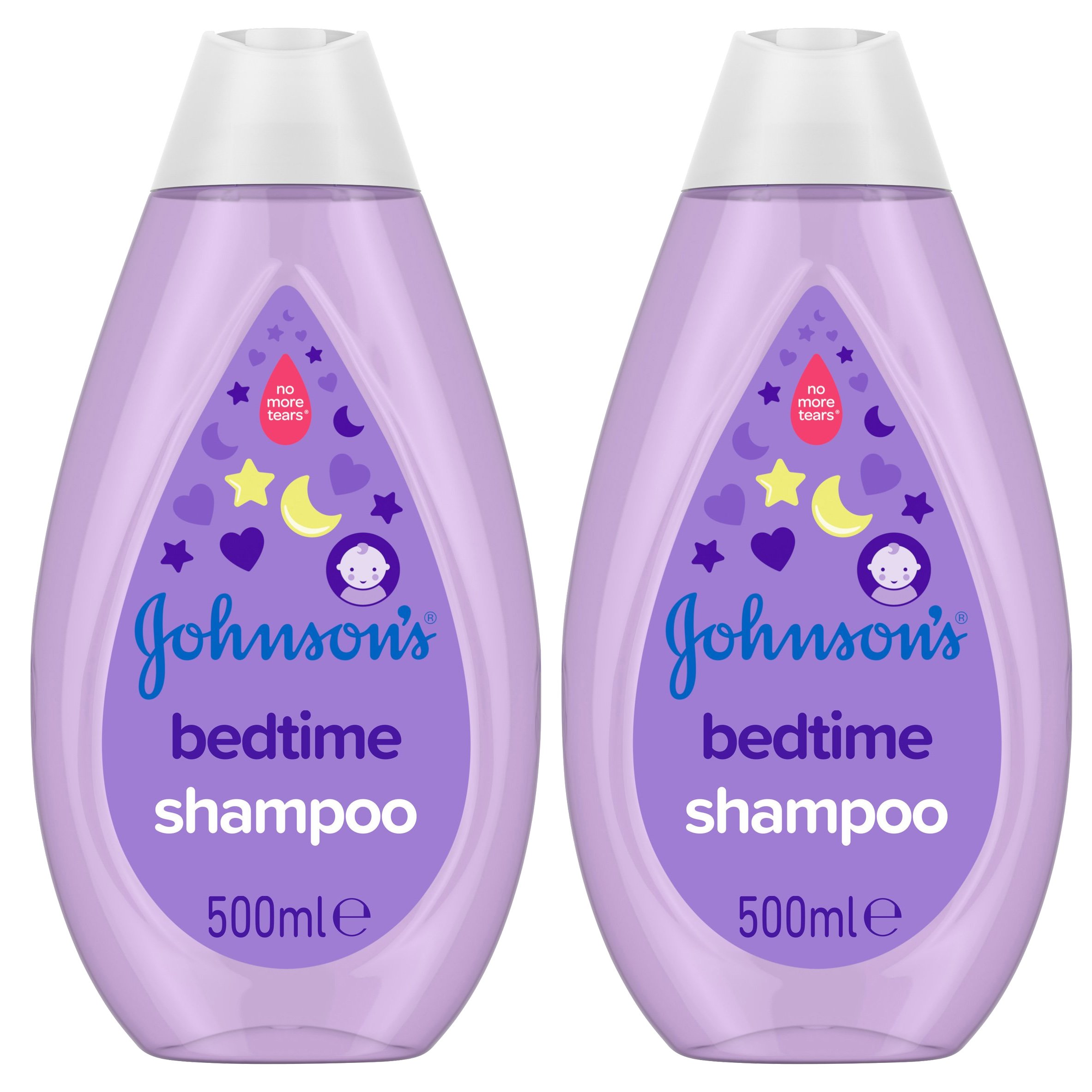 Johnson’s Baby Πακέτο Προσφοράς Bedtime Χαλαρωτικό Σαμπουάν που Καθαρίζει Απαλά τα Μαλλάκια του Μωρού 2x500ml
