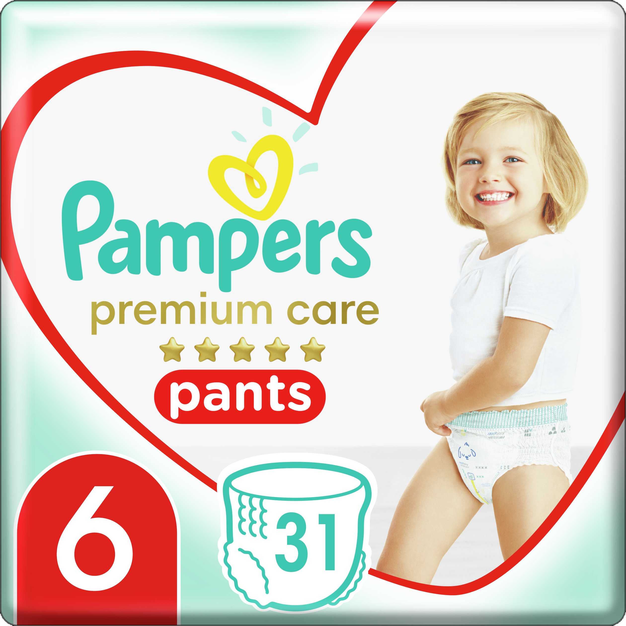 Pampers Premium Care Pants Jumbo Pack No6 (15+Kg) 31 πάνες