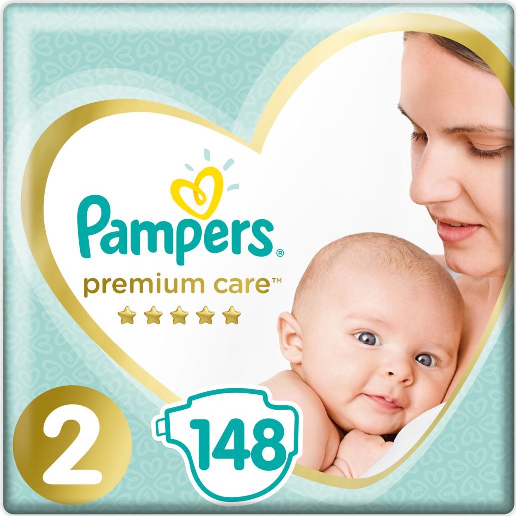 Pampers Premium Care Πάνες No 2 (4-8kg) 148 πάνες