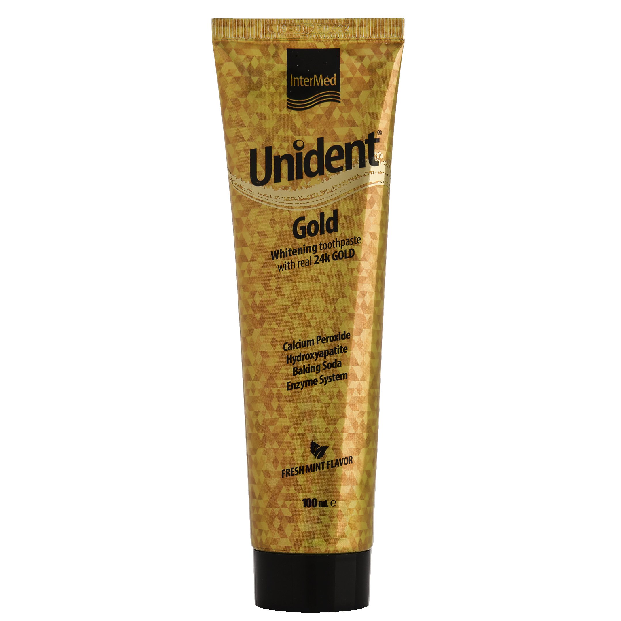 Intermed Unident Gold Λευκαντική Οδοντόπαστα με Αληθινό Χρυσό 100ml