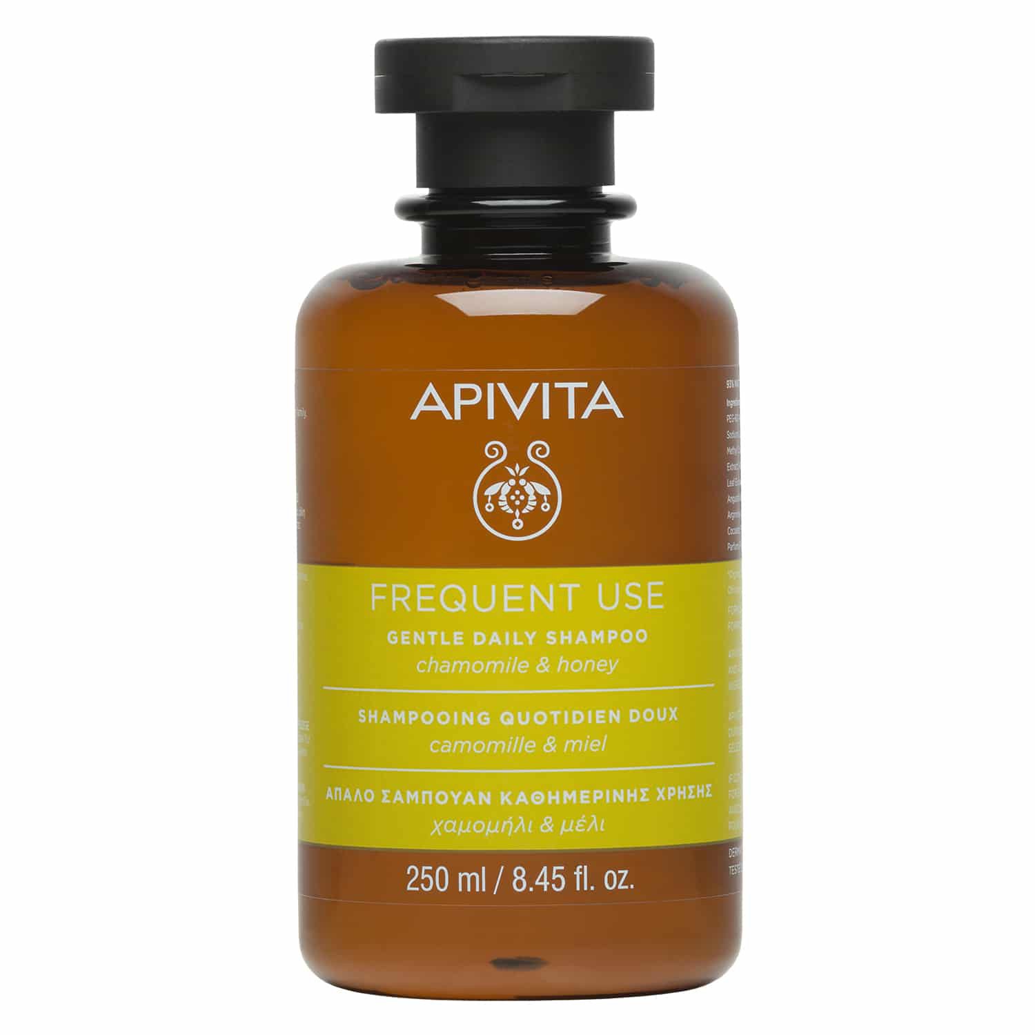 Apivita Frequent Use Gentle Daily Shampoo with Chamomile & Honey Απαλό Σαμπουάν Καθημερινής Χρήσης με Χαμομήλι & Μέλι 250ml