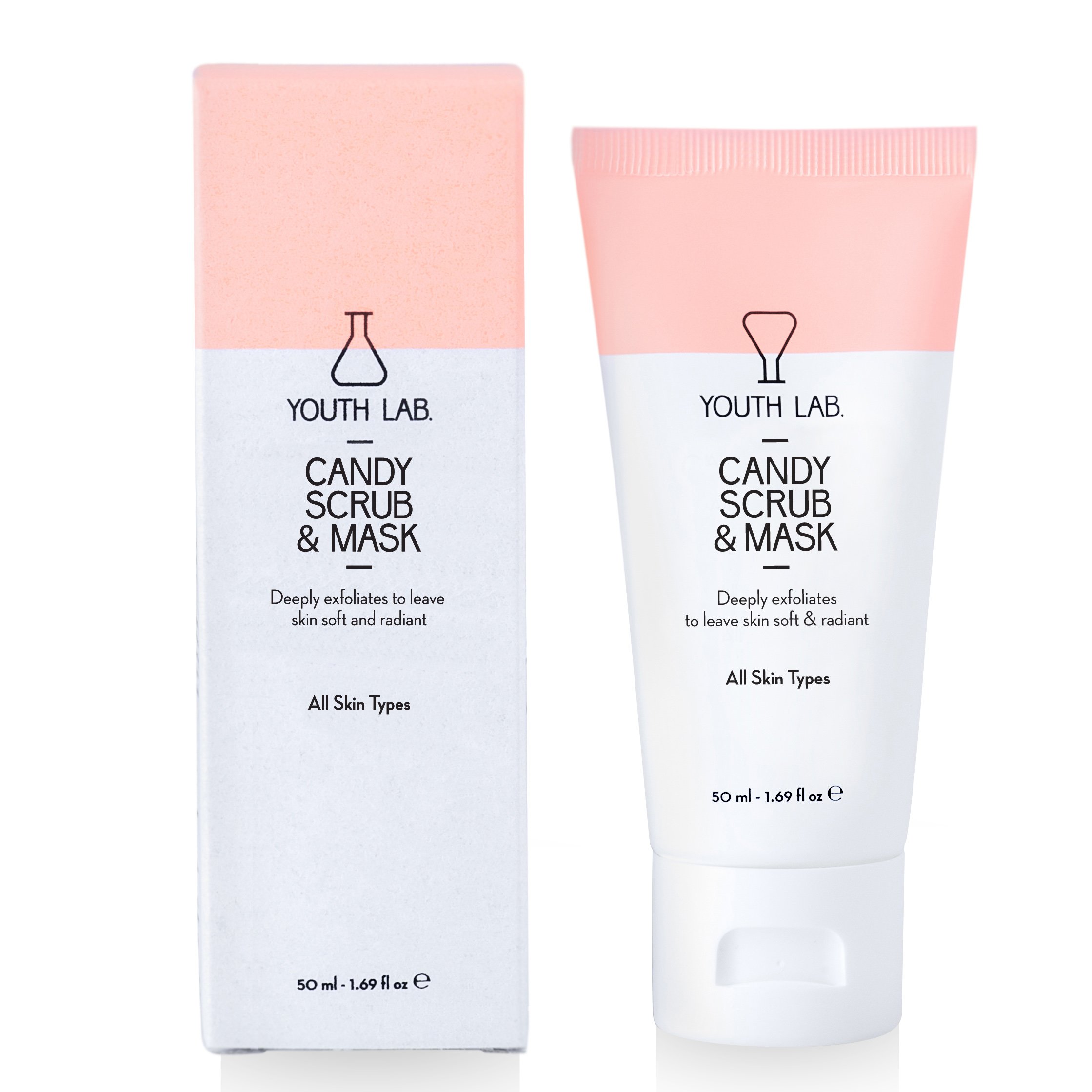 YOUTH LAB. Candy Scrub & Mask Κρέμα Απολέπισης & Μάσκα Προσώπου για Εξισορρόπηση & Απαλότητα της Επιδερμίδας 50ml