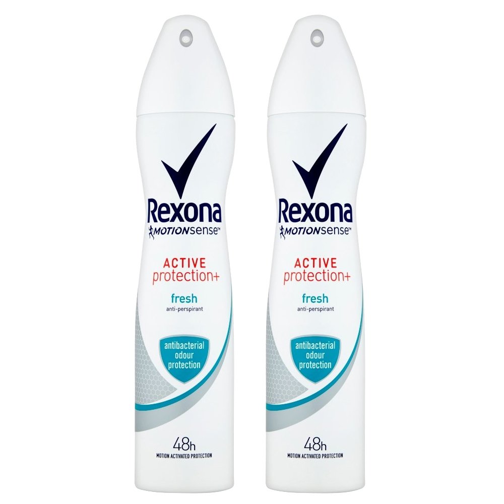 Rexona Πακέτο Προσφοράς Deodorant Spray Active Protection Fresh 48h Αποσμητικό Spray για Αίσθηση Φρεσκάδας που Διαρκεί 2x150ml