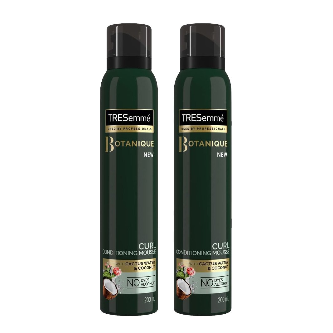 TRESemme Πακέτο Προσφοράς Curl Conditioning Mousse Αφρός για Μπούκλες, με Καρύδα & Νερό Κάκτου για Φυσικό Αποτέλεσμα 2x200ml