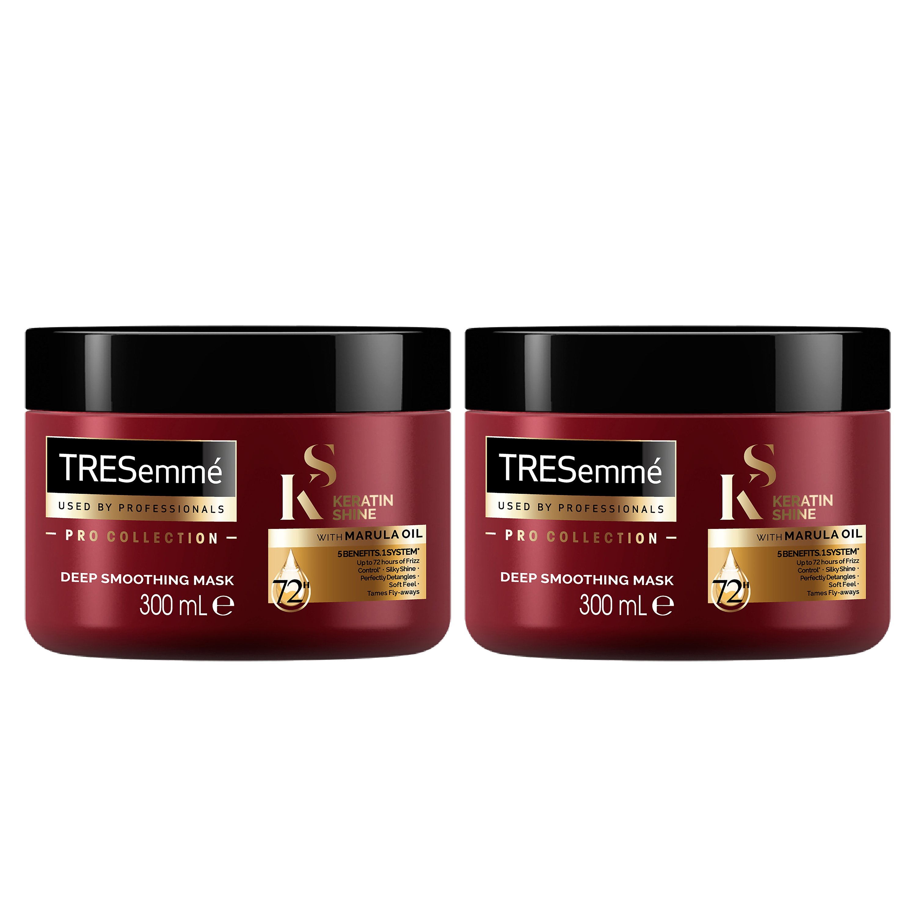 TRESemme Πακέτο Προσφοράς Keratin Shine Mask With Marula Oil Μάσκα Μαλλιών με Έλαιο Κερατίνης για Απαλά & Λεία Μαλλιά 2x300ml