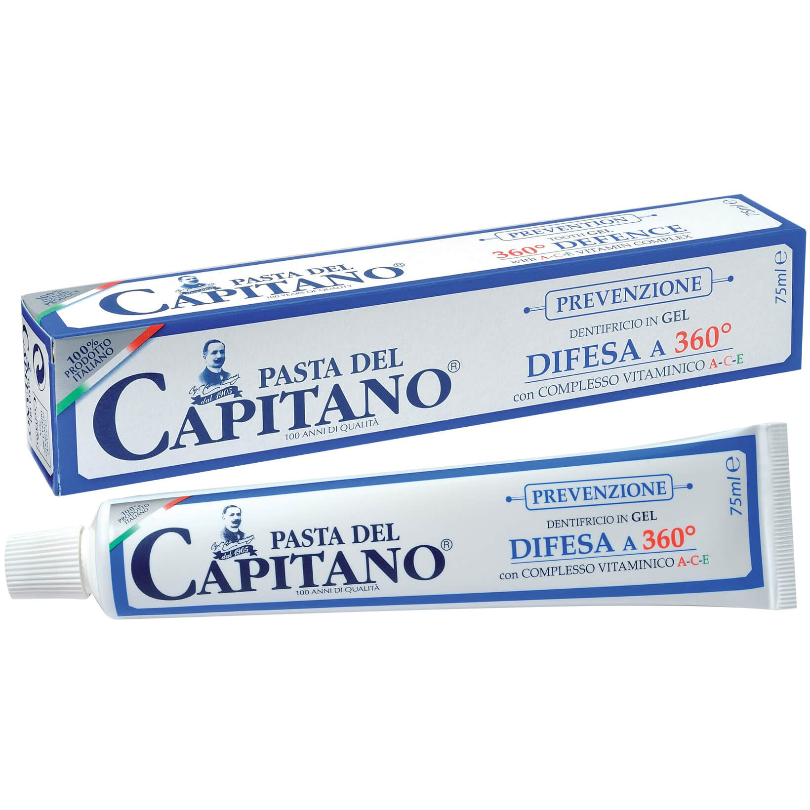 Pasta Del Capitano Οδοντόκρεμα Με Βιταμίνες A C E 75ml