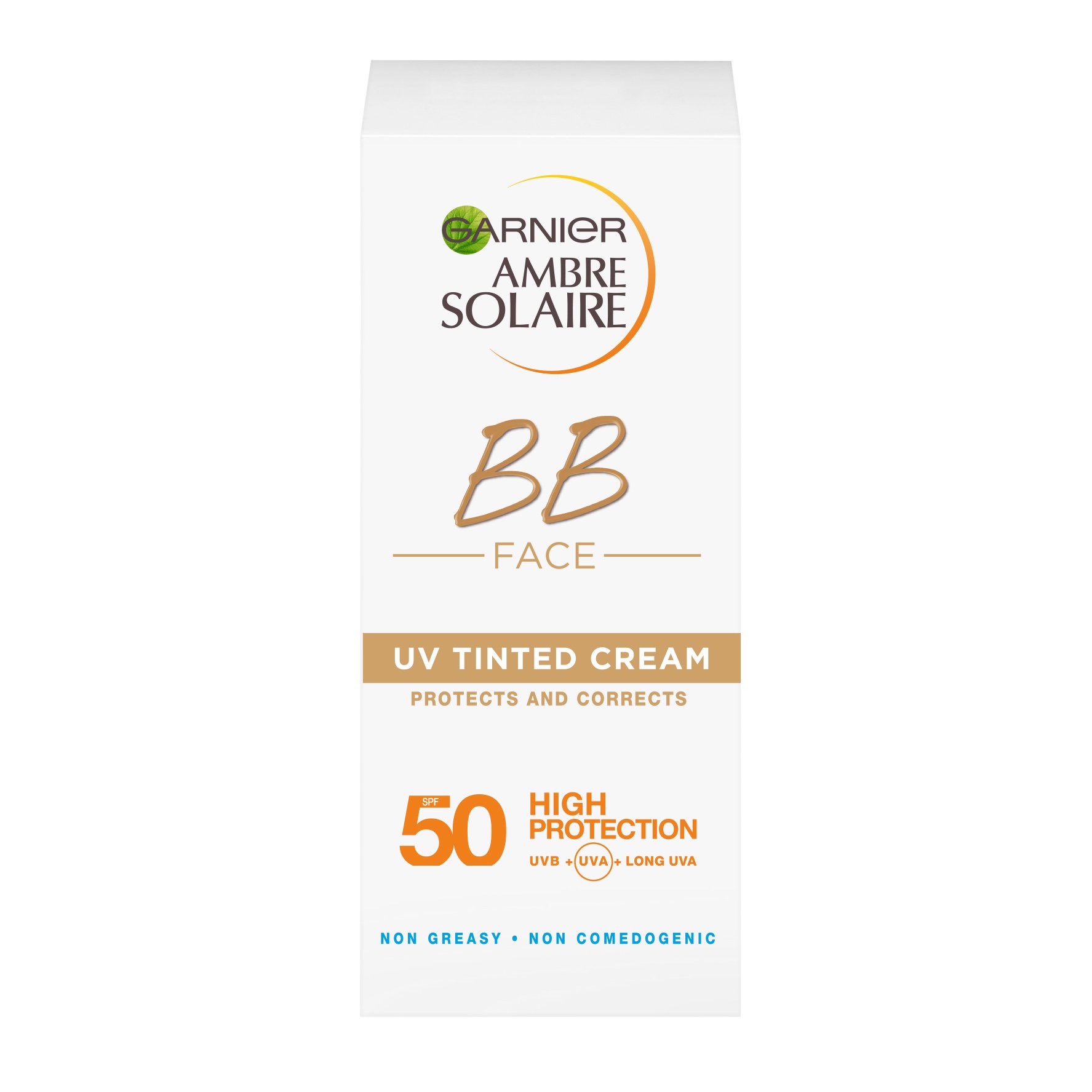 Garnier Ambre Solaire BB Face UV Tinted Cream Spf50 Κρέμα Προσώπου Υψηλής Προστασίας με Χρώμα 50ml