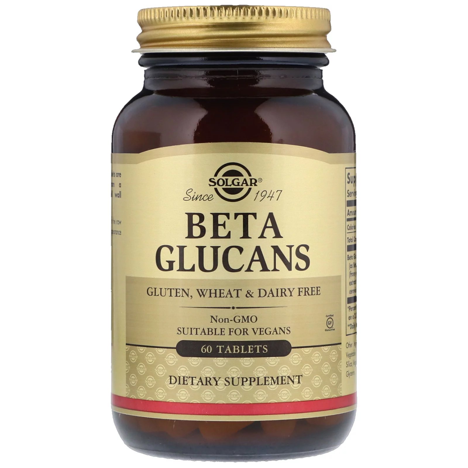 Solgar Beta Glucans Συμπλήρωμα Διατροφής, Αποτελεσματική Φόρμουλα για την Ενίσχυση του Ανοσοποιητικού Συστήματος 60 Tabs