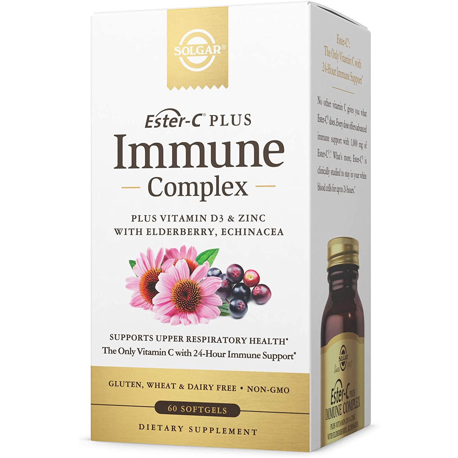 Solgar Ester-C Plus Immune Complex Σύμπληρωμα Διατροφής για την Ενίσχυση του Ανοσοποιητικού 60 Softgels