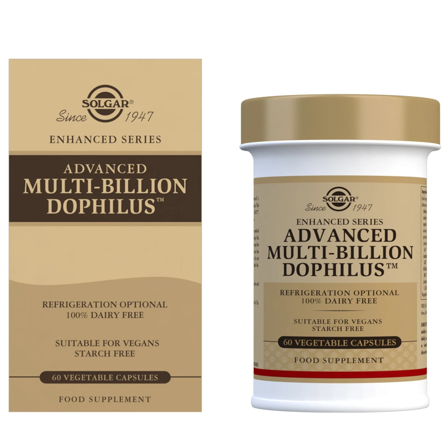 Solgar Advanced Multi-Billion Dophilus Συμπλήρωμα Διατροφής για τη Προστασία της Εντερικής Χλωρίδας 60 Veg.caps