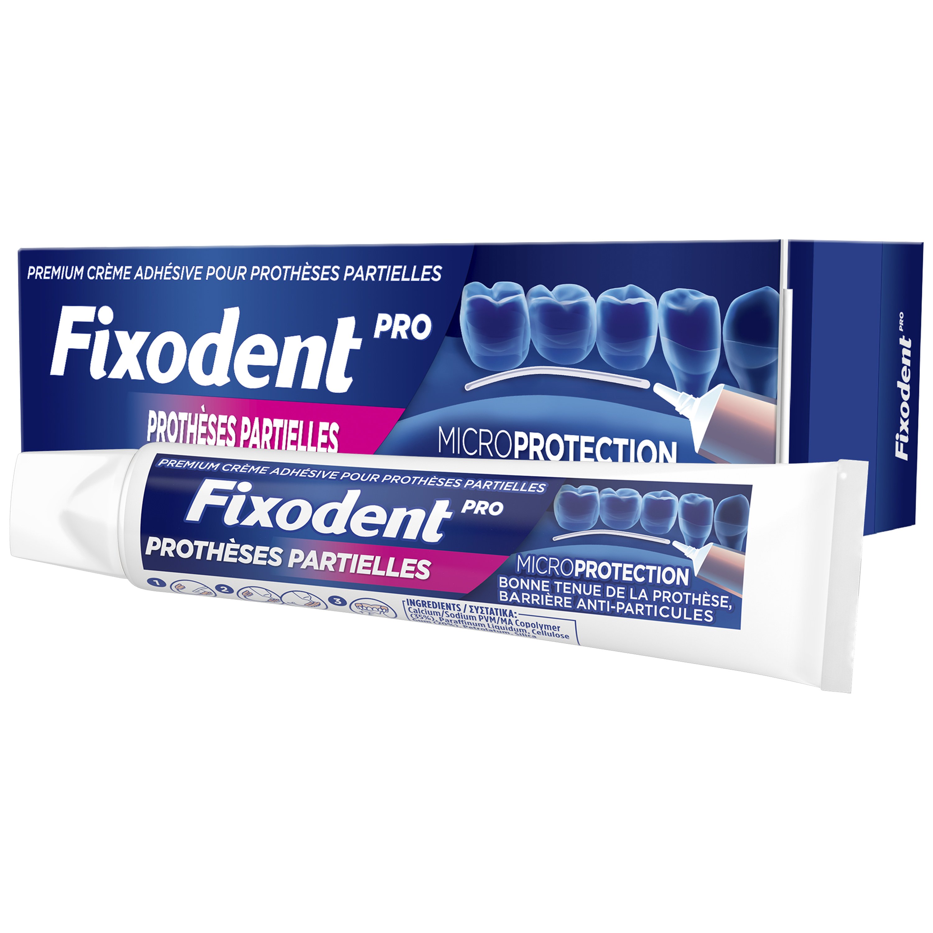 Fixodent Pro Micro Protection Micro Seal Στερεωτική Κρέμα για Μερική Τεχνητή Οδοντοστοιχία 40g