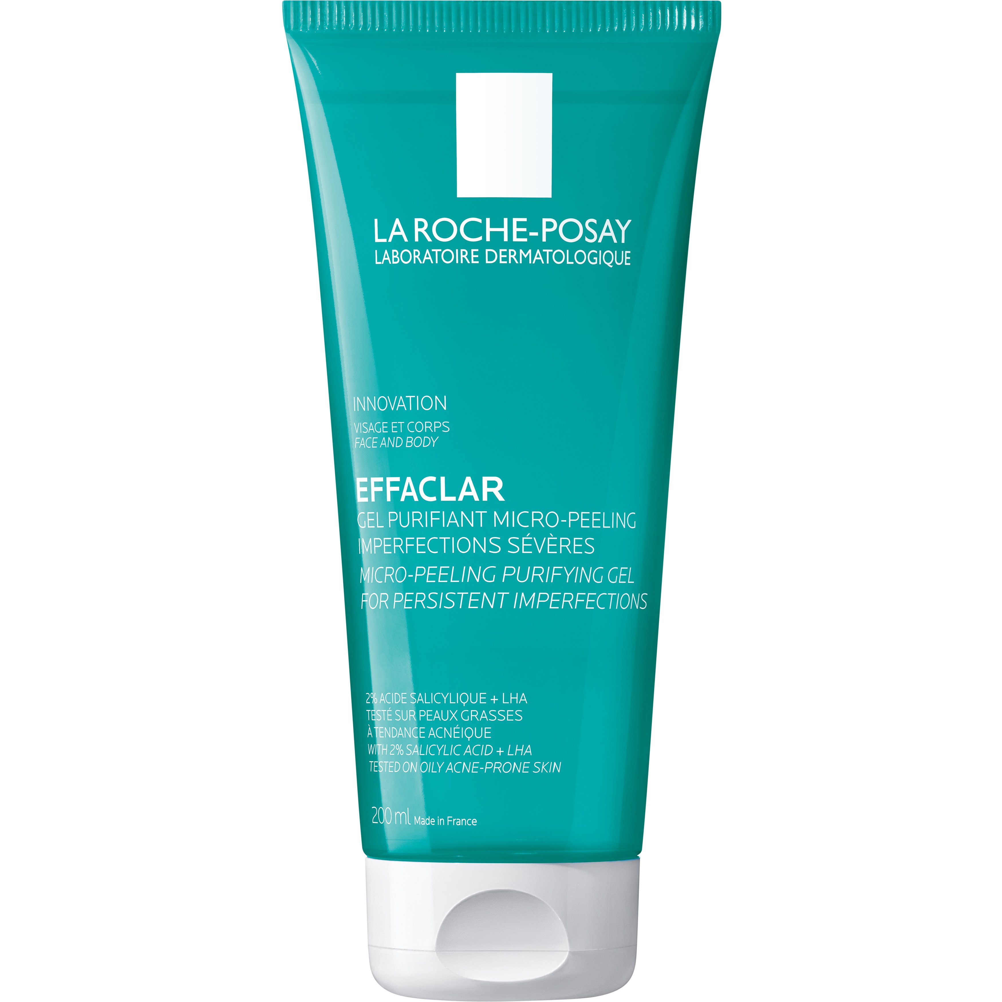 La Roche-Posay Effaclar Gel Purifiant Micro Peeling Gel για Επίμονες Ατέλειες & Δέρμα με Τάση Ακμής 200ml