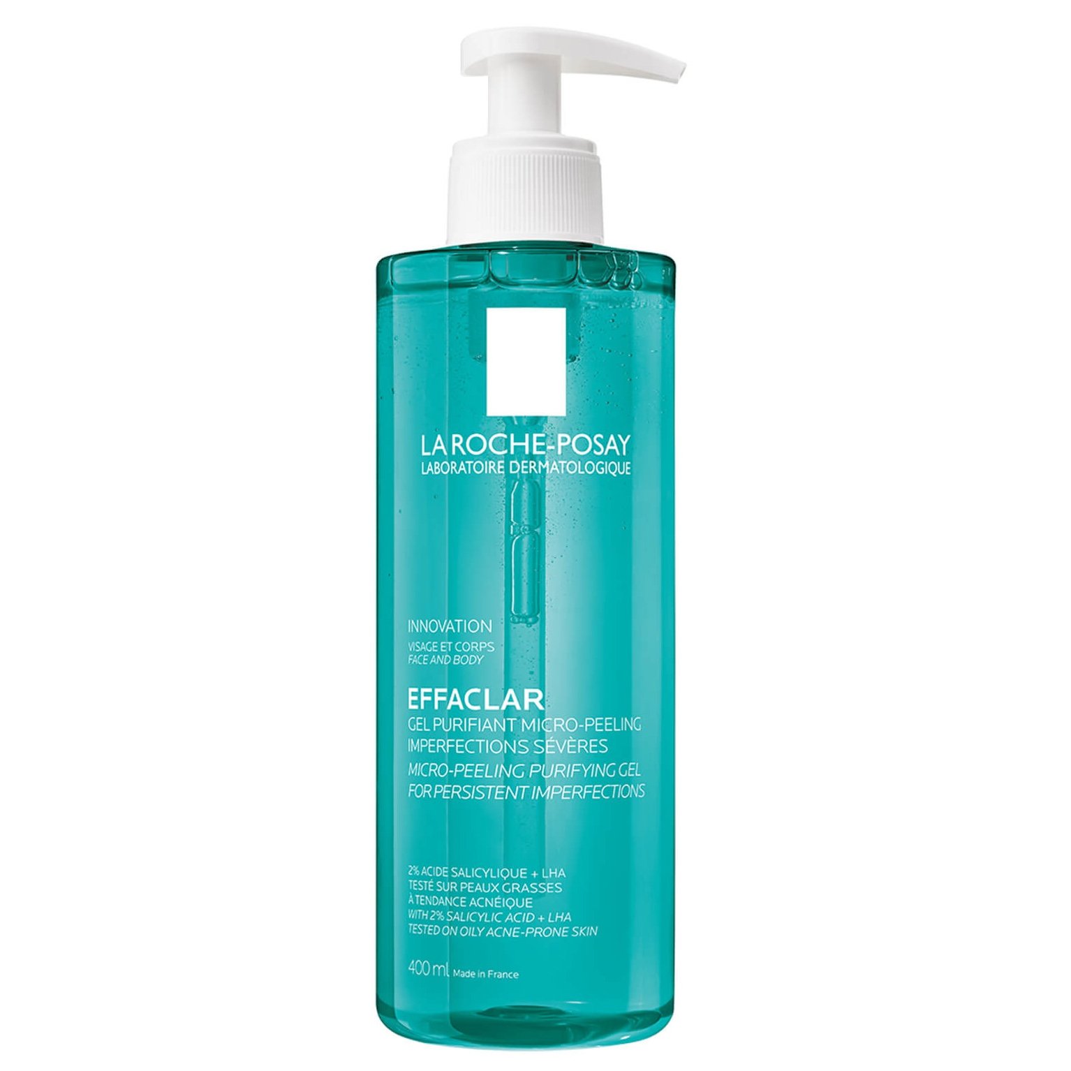 La Roche-Posay Effaclar Gel Purifiant Micro Peeling Gel για Επίμονες Ατέλειες & Δέρμα με Τάση Ακμής 400ml