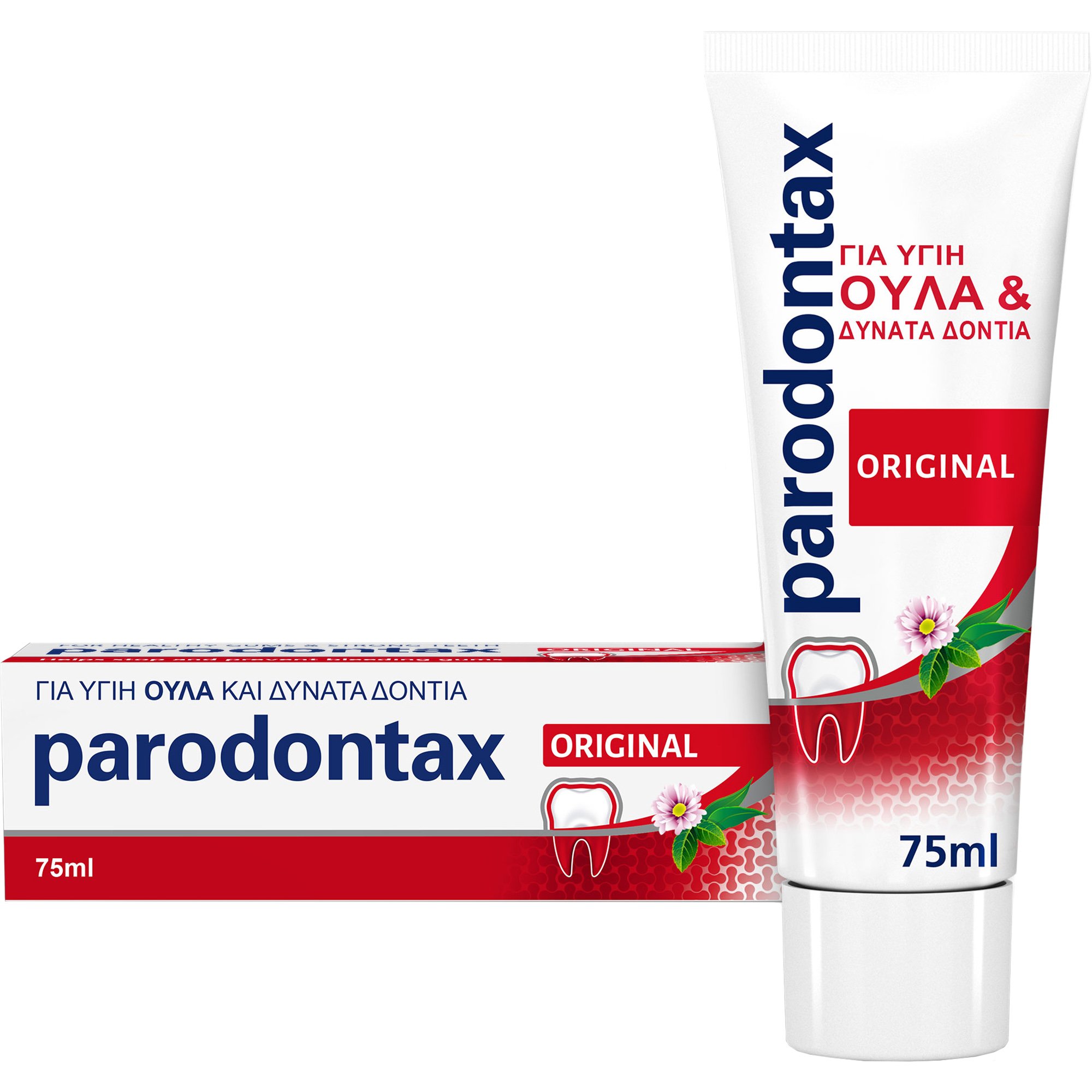 Parodontax Parodontax Complete Protection Original Οδοντόκρεμα που Βοηθά στην Πρόληψη & στην Αντιμετώπιση της Αιμορραγίας των Ούλων με Γεύση Μέντα & Τζίντζερ 75ml