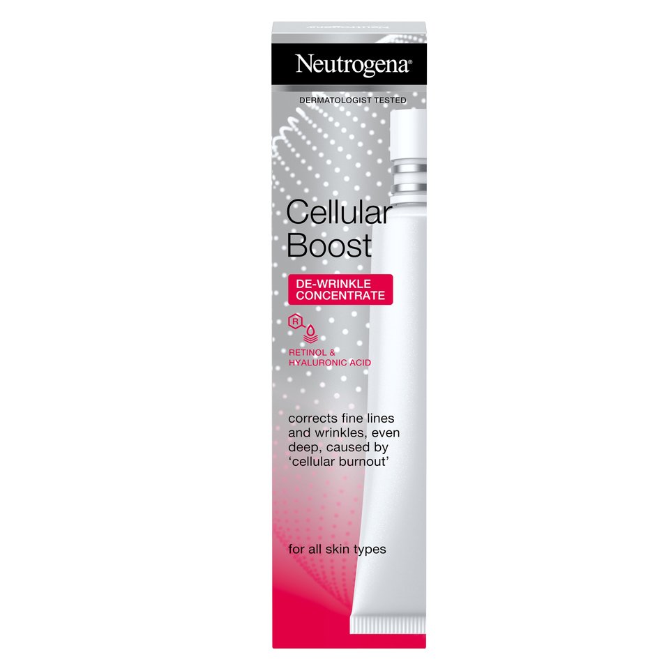 Neutrogena Cellular Boost De-Wrinkle Concentrate Cream Συμπυκνωμένη Αντιρυτιδική Κρέμα Προσώπου 30ml