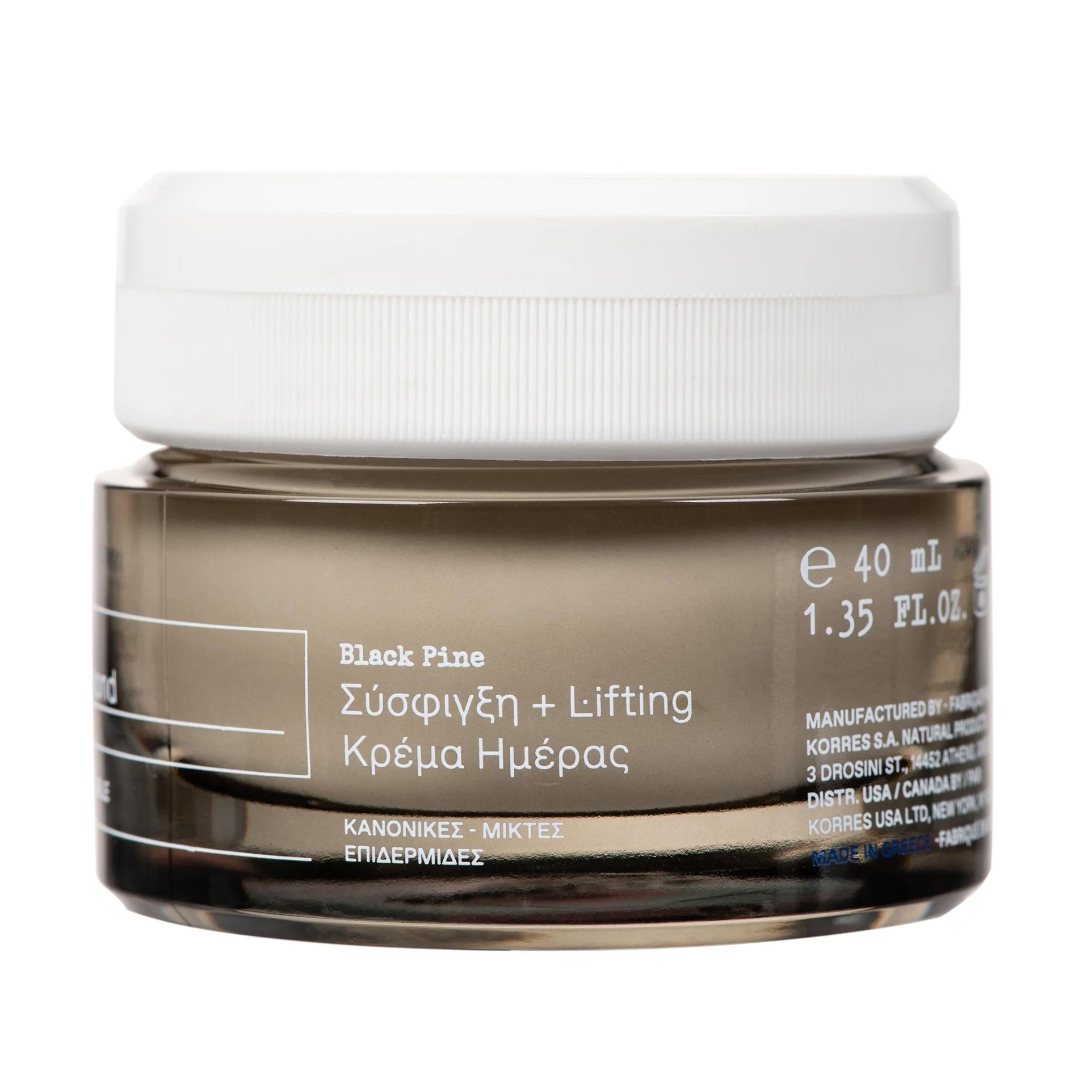 Korres Black Pine 4D Day Cream Μαύρη Πεύκη Ενυδατική & Συσφικτική Κρέμα Προσώπου για Κανονικές, Μικτές Επιδερμίδες 40ml