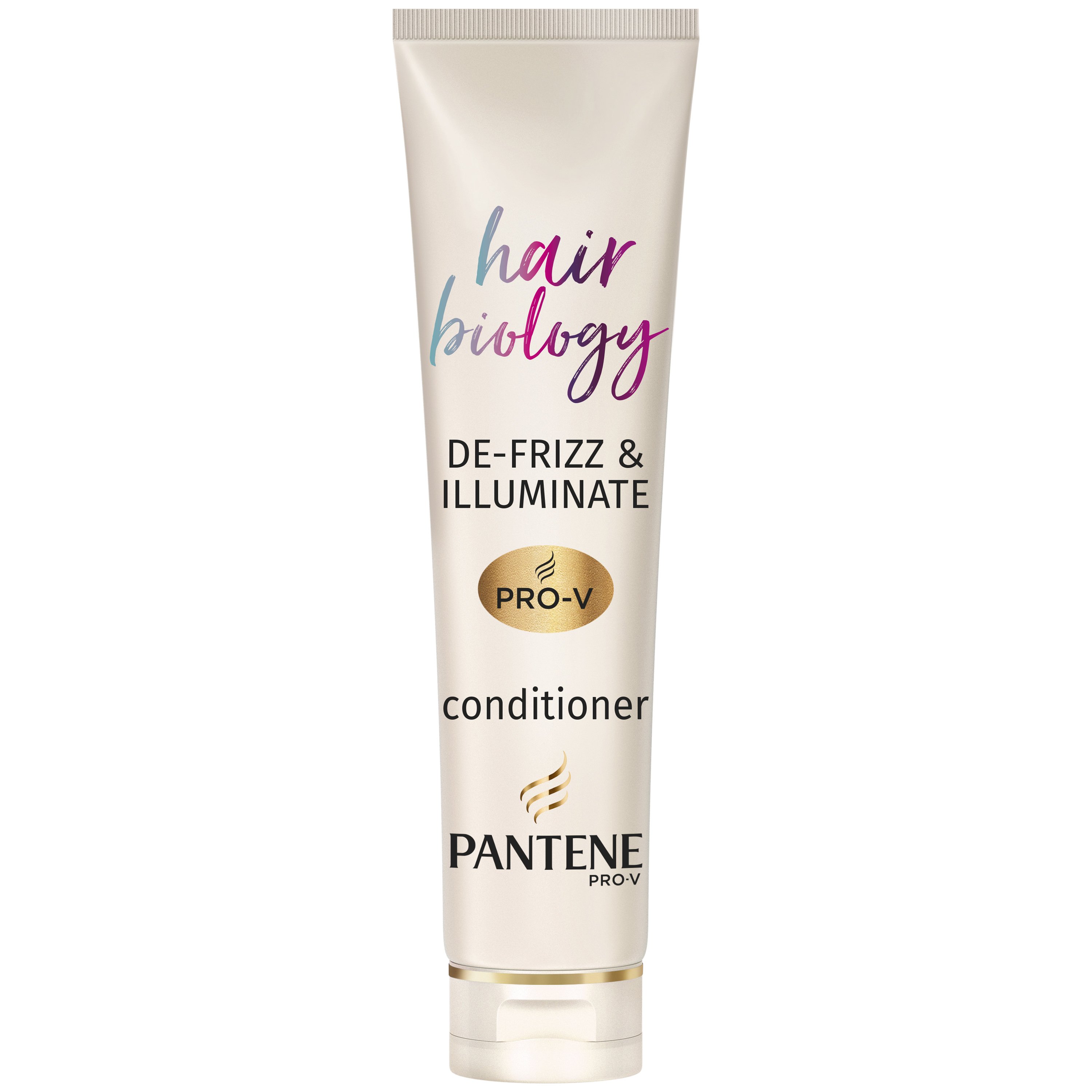 Pantene Pantene Hair Biology De-frizz & Illuminate Conditioner Μαλακτική Κρέμα για Ξηρά ή Βαμμένα Μαλλιά που Φριζάρουν Εύκολα 160ml
