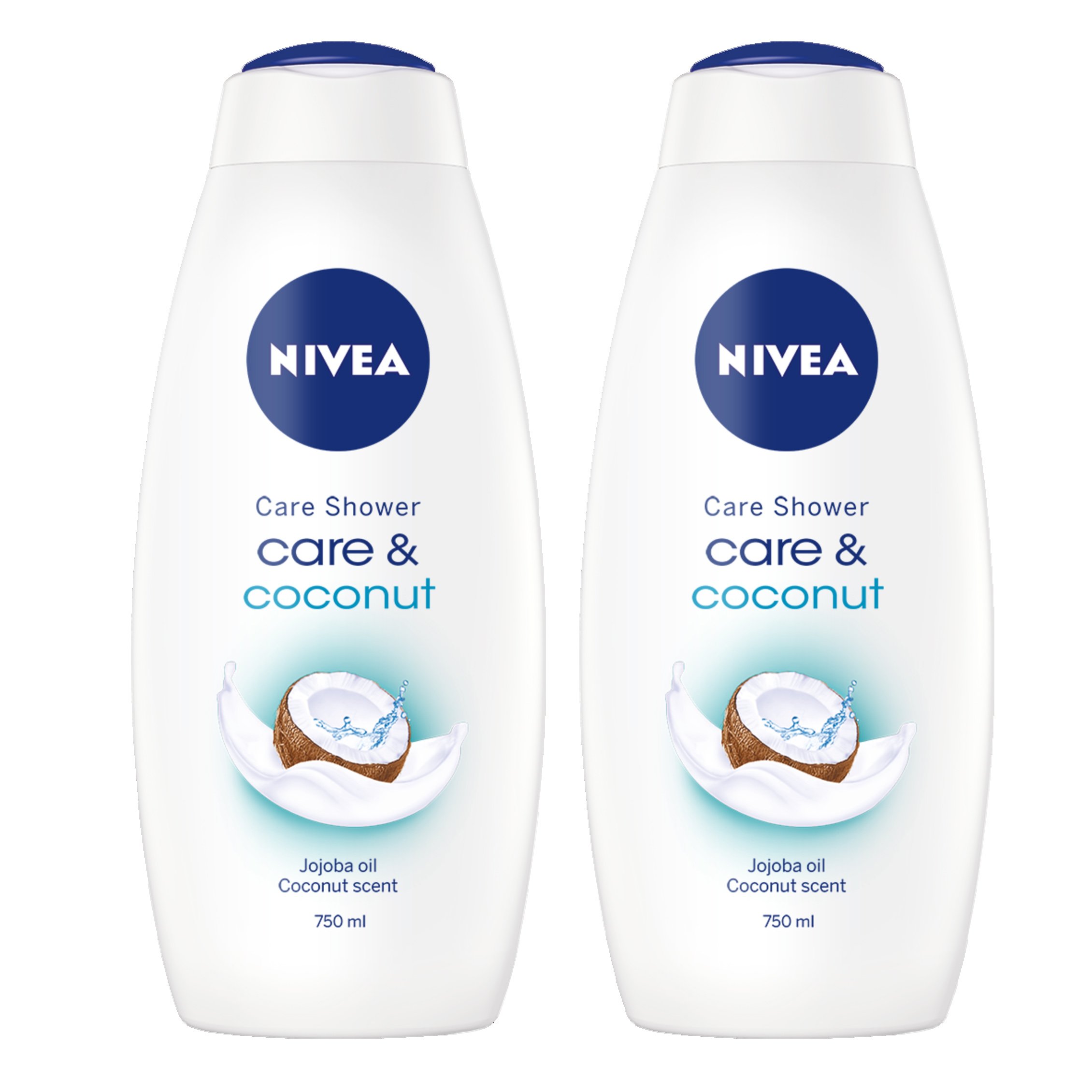 Nivea Πακέτο Προσφοράς Coconut & Jojoba Oil Shower Cream Κρεμώδης Αφρόλουτρο με Λάδι Jojoba & Άρωμα Καρύδας 2x750ml 1+1 Δώρο