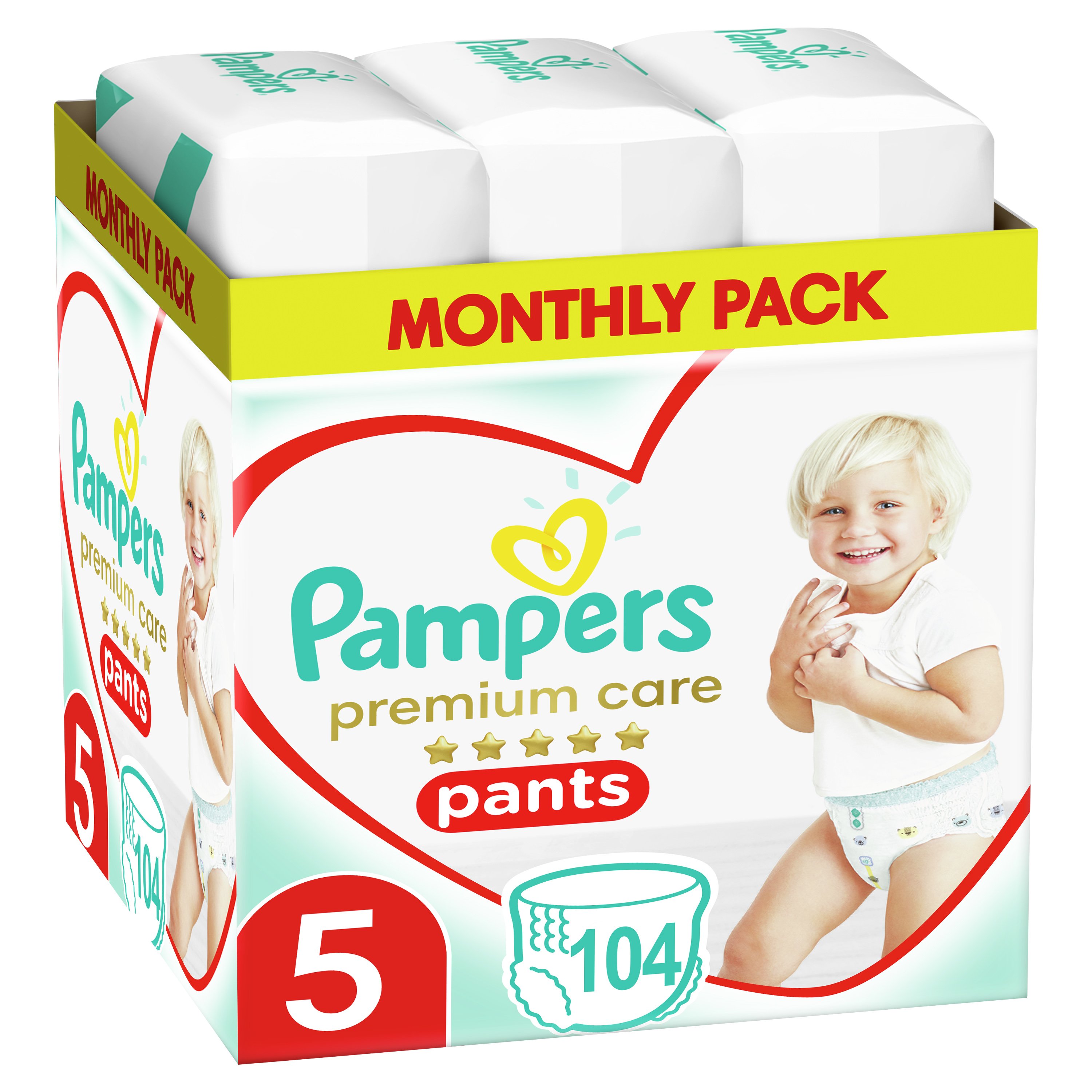 Pampers Premium Care Pants Monthly Pack No5 (12-17kg) 104 πάνες