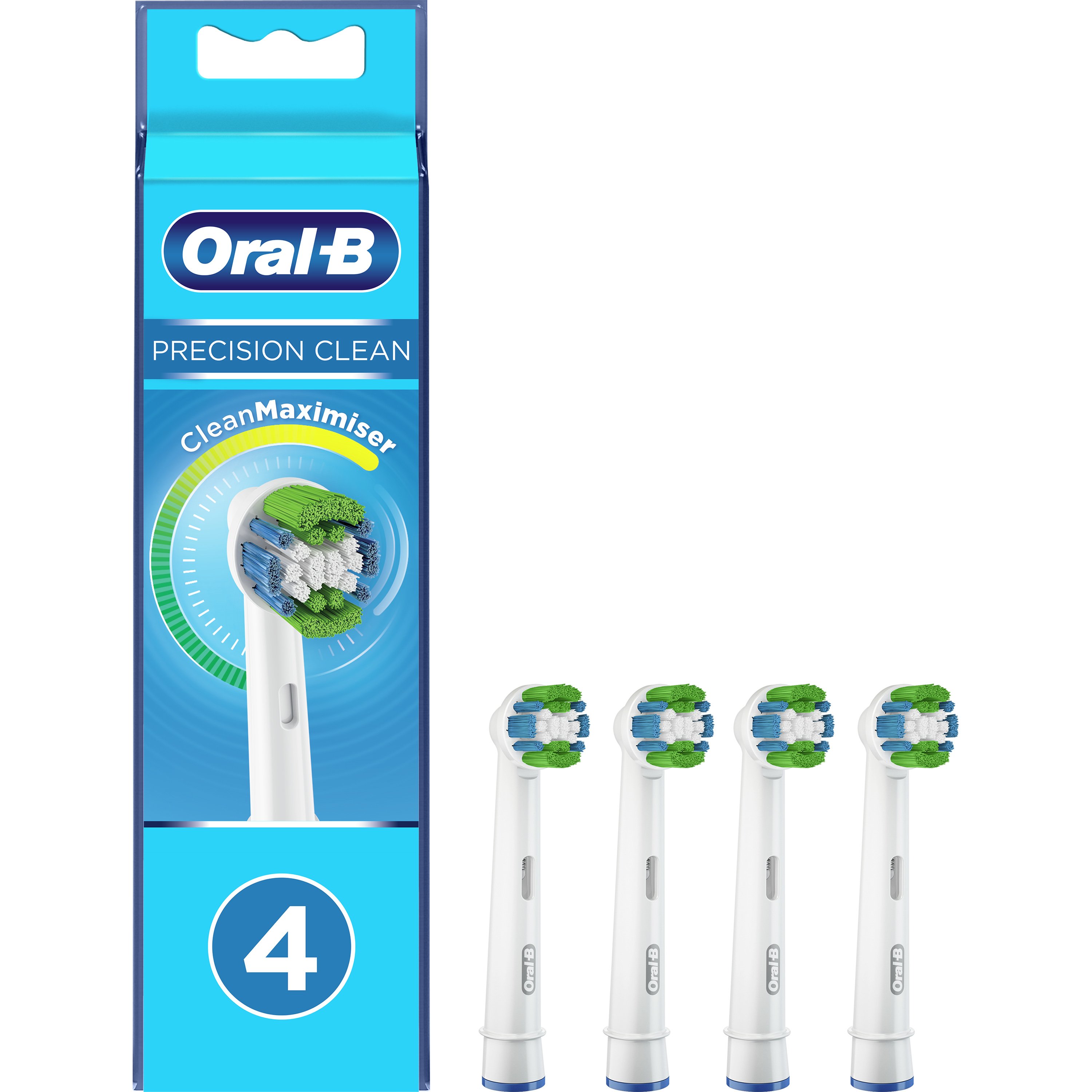 Oral-B Precision Clean Maximiser Ανταλλακτικές Κεφαλές με Βελτιωμένη Τεχνολογία Ινών 4 Τεμάχια