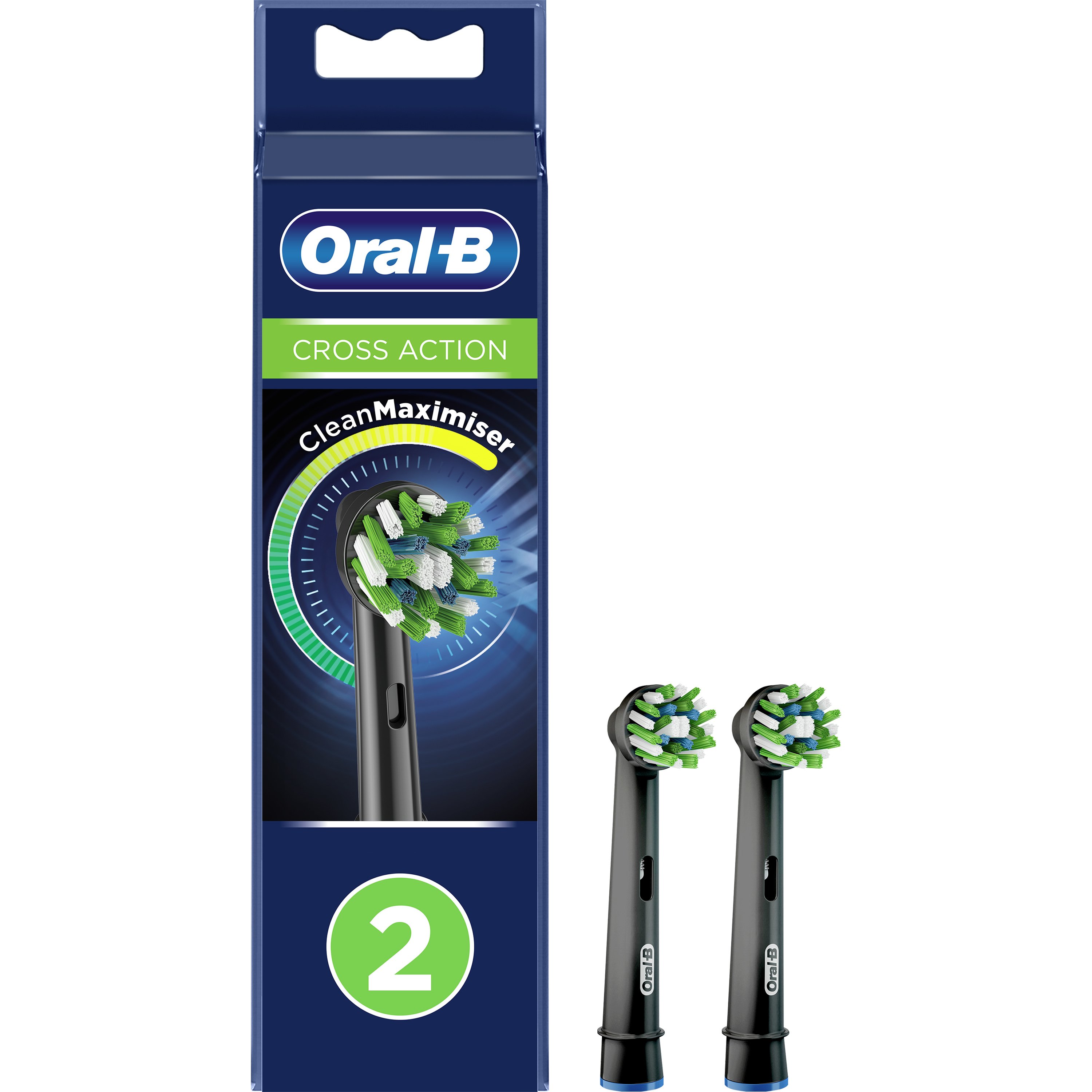 Oral-B Cross Action Clean Maximiser Ανταλλακτικές Κεφαλές Ηλεκτρικής Οδοντόβουρτσας 2 Τεμάχια
