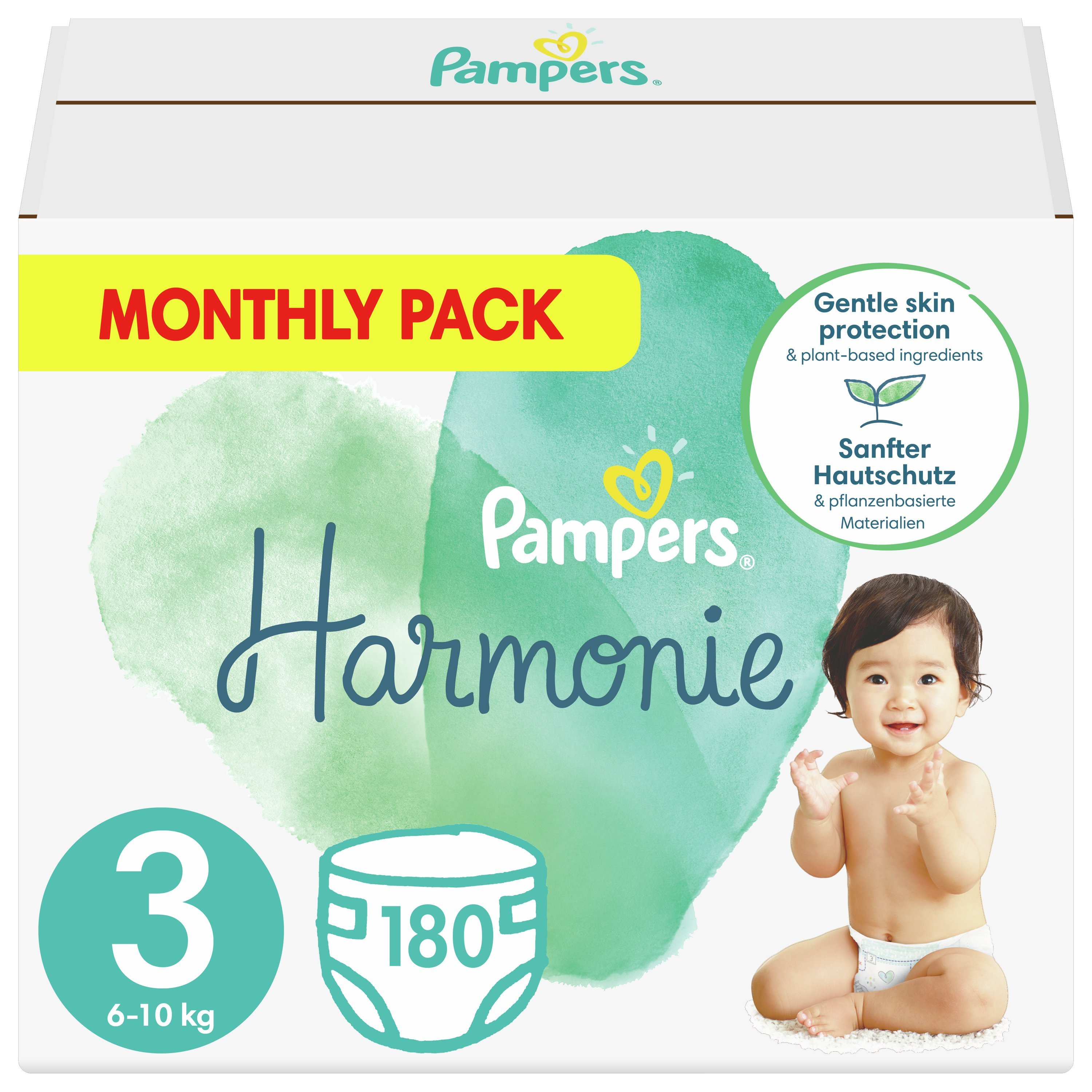 Pampers Harmonie Monthly Pack No3 (6-10kg) 180 πάνες