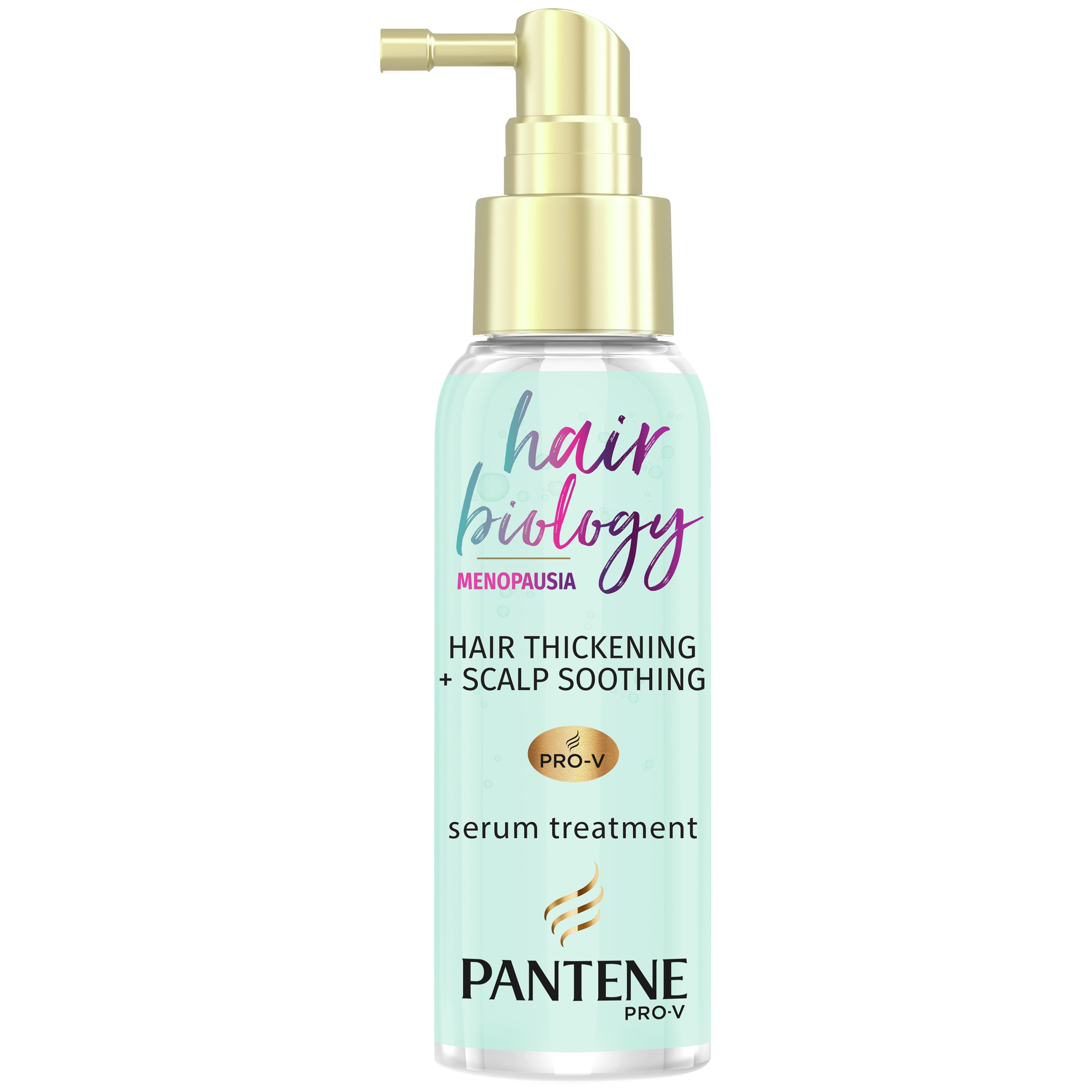 Pantene Hair Biology Menopausia Σπρέι Leave-in Ενίσχυσης Πυκνότητας της Τρίχας & Ανακούφισης του Τριχωτού της Κεφαλής με Pro-V, Βιταμίνη B3 & Λευκό Τσάι 100 ml