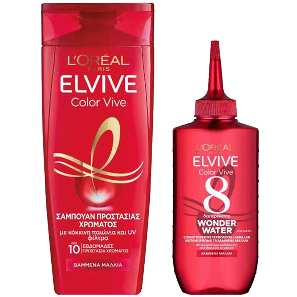 L’oreal Paris Πακέτο Προσφοράς Elvive Color Vive Shampoo 400ml & Conditioner Wonder Water 200ml