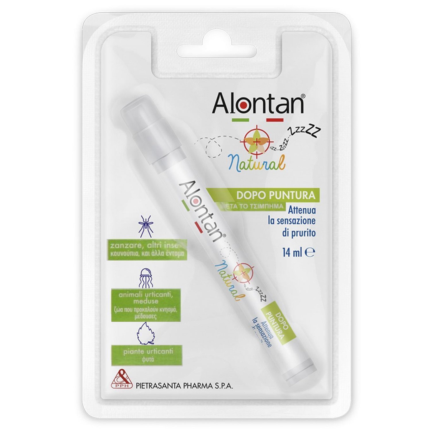 Alontan Natural Stick Στυλό Εφαρμογής για Μετά το Τσίμπημα, Χωρίς Αμμωνία 14ml