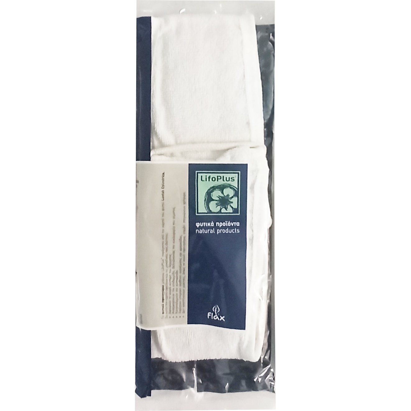 Lifoplus Belt Deluxe Τρίφτης Πλάτης Από Λούφα με Κορδόνι & στις δύο Άκρες 1 Τεμάχιο – Λευκό