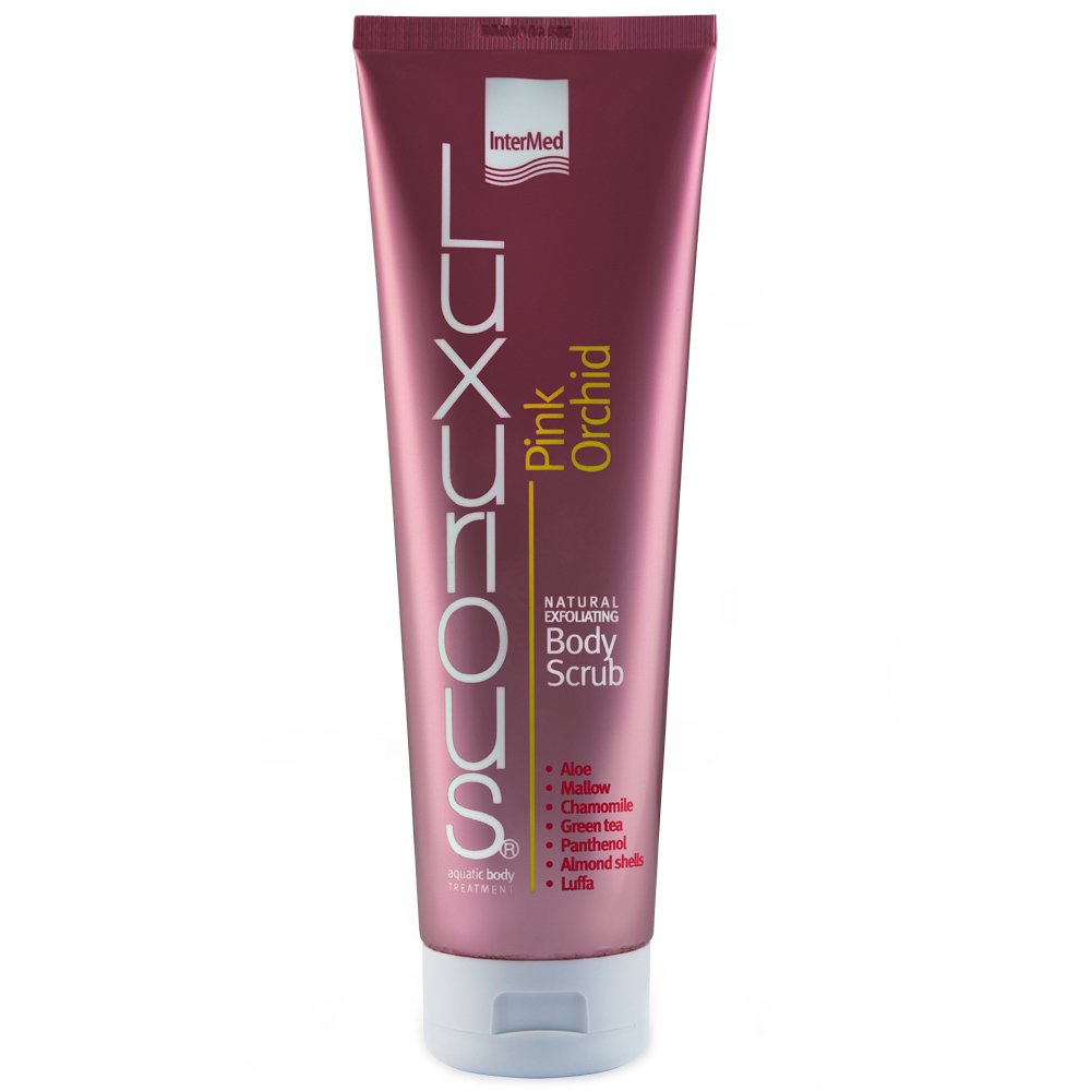 Luxurious Natural Exfoliating Body Scrub Pink Orchid Απολεπιστικό Σώματος με Εξωτικό Άρωμα Ροζ Ορχιδέας 280ml