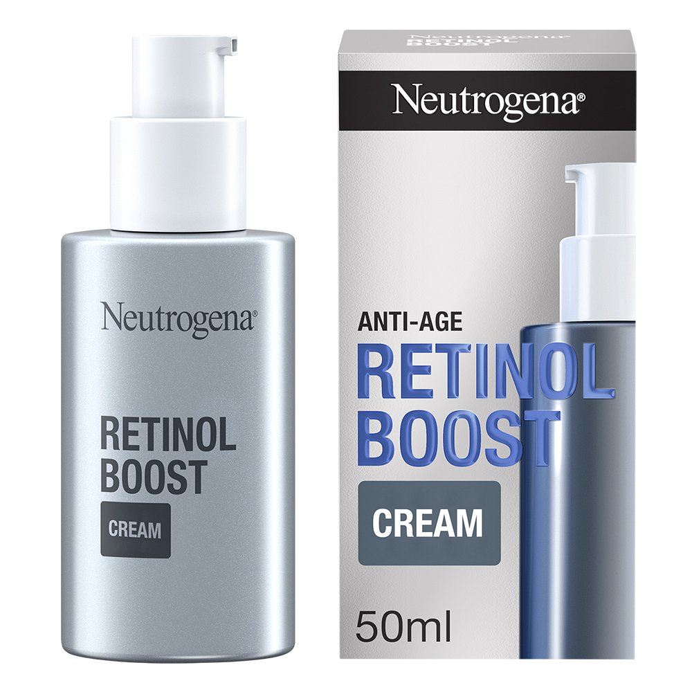 Neutrogena Anti-Age Retinol Boost Face Cream Αντιγηραντική Κρέμα Προσώπου με Καθαρή Ρετινόλη για Όλους τους Τύπους Δέρματος 50ml