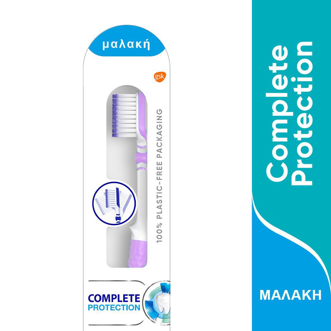 Sensodyne Soft Οδοντόβουρτσα Complete Protection 48% Better Cleaning Μαλακή Κεφαλή για Βαθύ Καθαρισμό, Κατάλληλη για Ευαίσθητα Δόντια 1 Τεμάχιο – Μωβ