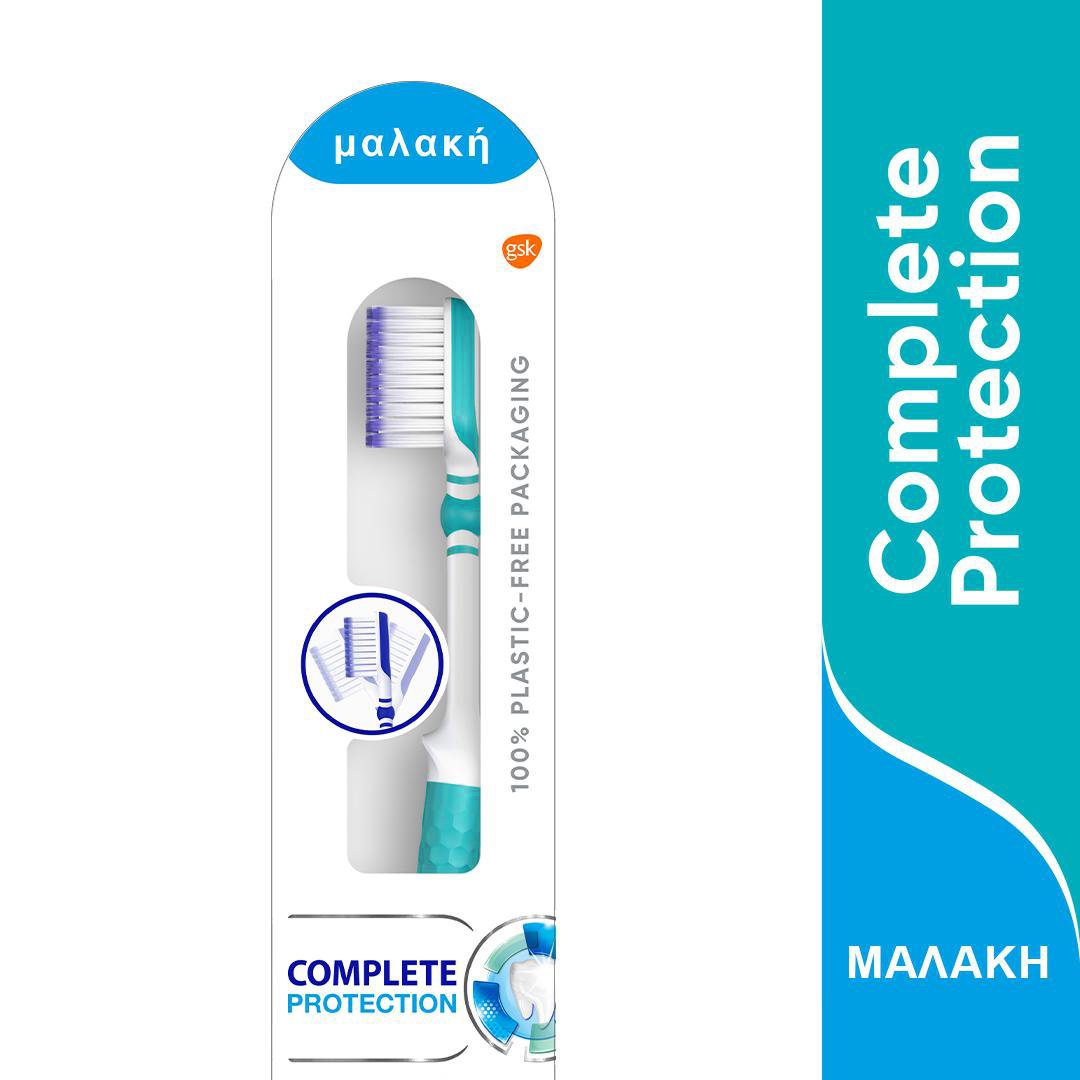 Sensodyne Soft Οδοντόβουρτσα Complete Protection 48% Better Cleaning Μαλακή Κεφαλή για Βαθύ Καθαρισμό, Κατάλληλη για Ευαίσθητα Δόντια 1 Τεμάχιο – Σιελ