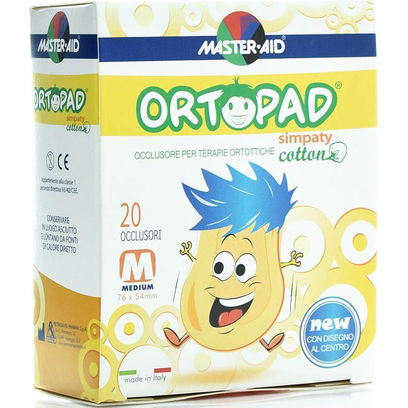 Master Aid Ortopad 20 Medium Simpaty Οφθαλμικά Αυτοκόλλητα Για Στραβισμό (2 έως 4 ετών)