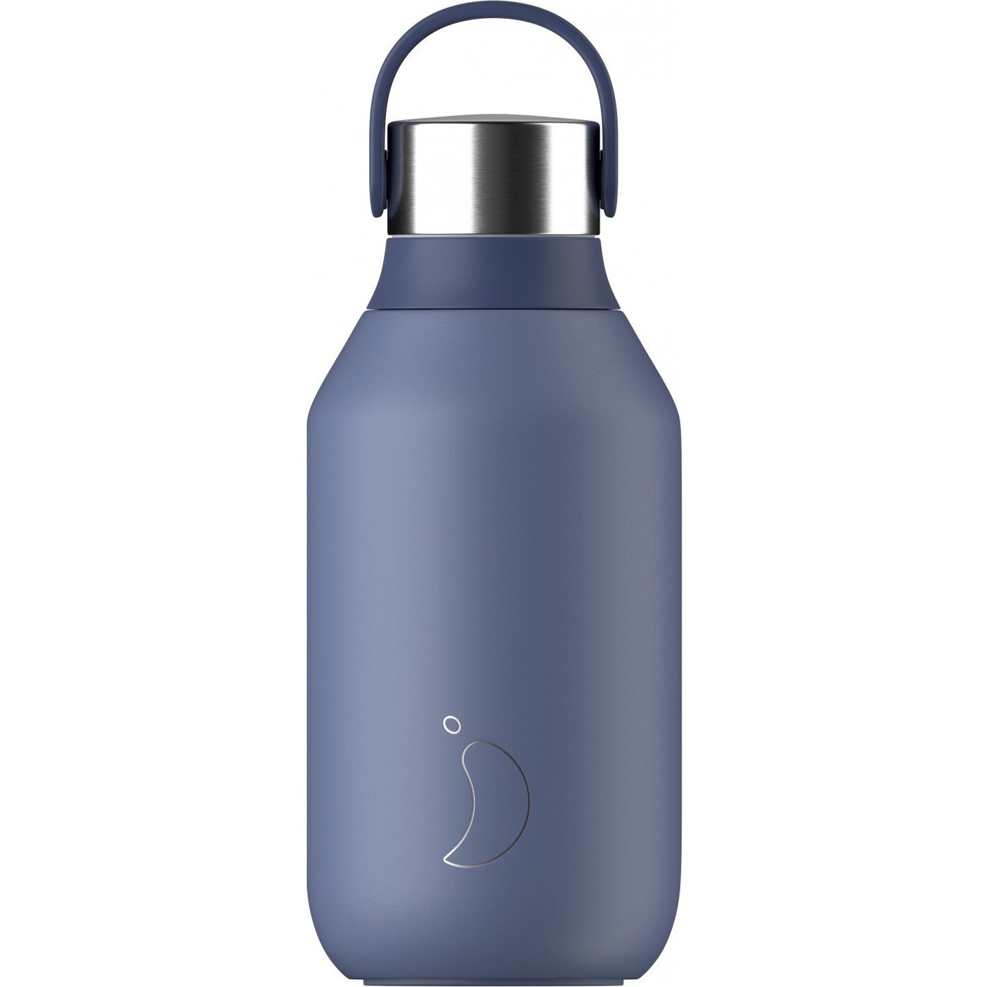 Chilly’s Series 2 Bottle Ανοξείδωτο Θερμός για Ζεστά & Κρύα Ροφήματα 350ml – Whale Blue