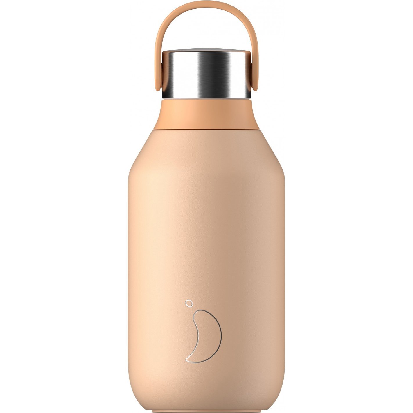 Chilly’s Series 2 Bottle Ανοξείδωτο Θερμός για Ζεστά & Κρύα Ροφήματα 350ml – Peach Orange