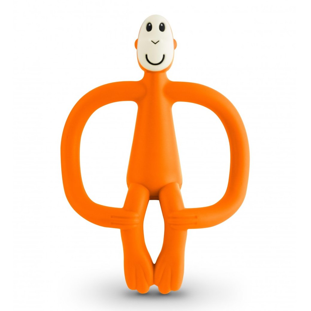 Matchstick Monkey Matchstick Monkey Teething Toy Κωδ 240105 Μασητικό Οδοντοφυΐας από 3 Μηνών 1 Τεμάχιο - Orange