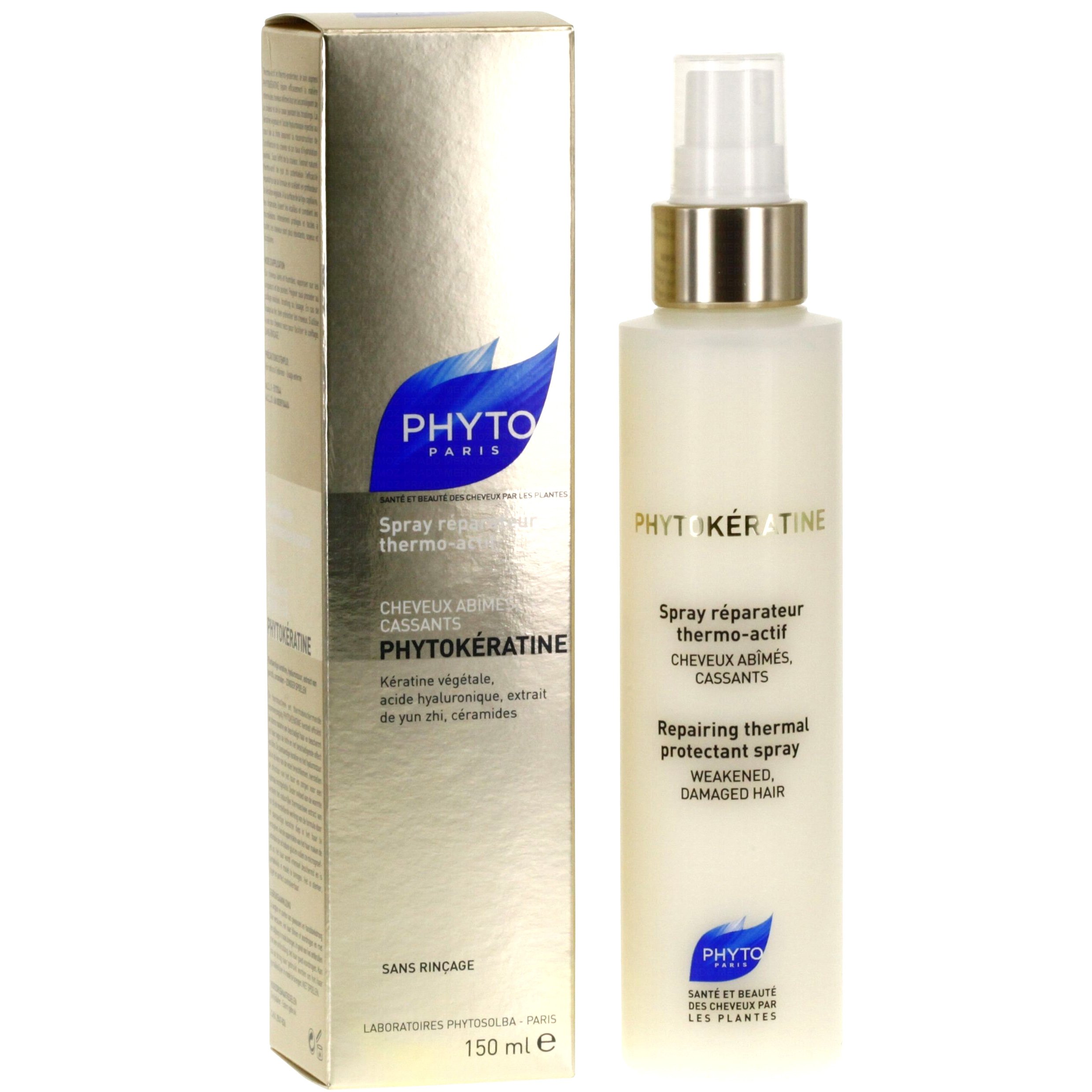 Phyto PHYTOKÉRATINE Spray επανόρθωσης θερμο-ενεργό Κατεστραμμένα-Ταλαιπωρημένα μαλλιά 150ml