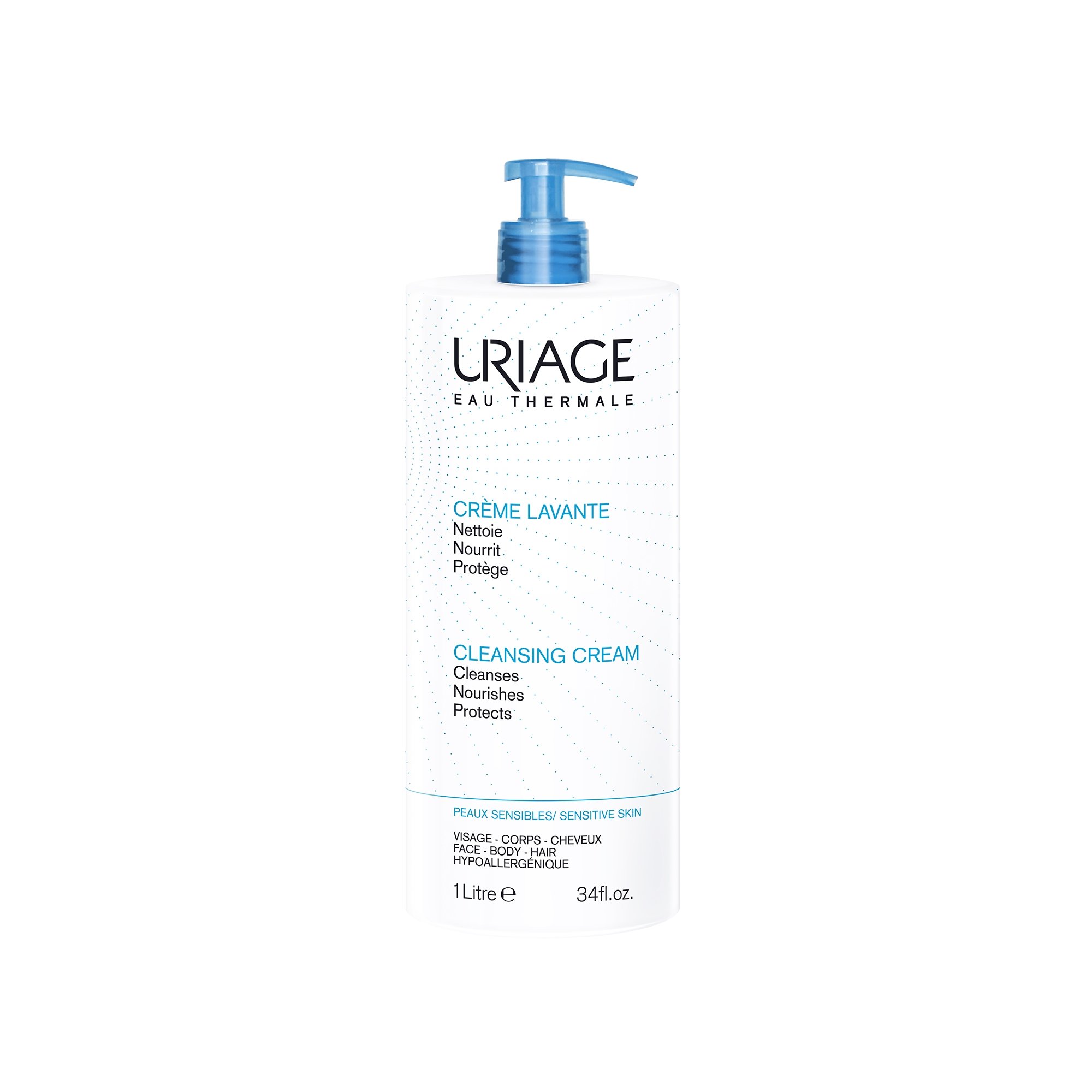 Uriage Eau Thermale Cleansing Cream για Καθαρισμό και Θρέψη με Υπέροχο Άρωμα 1Lt