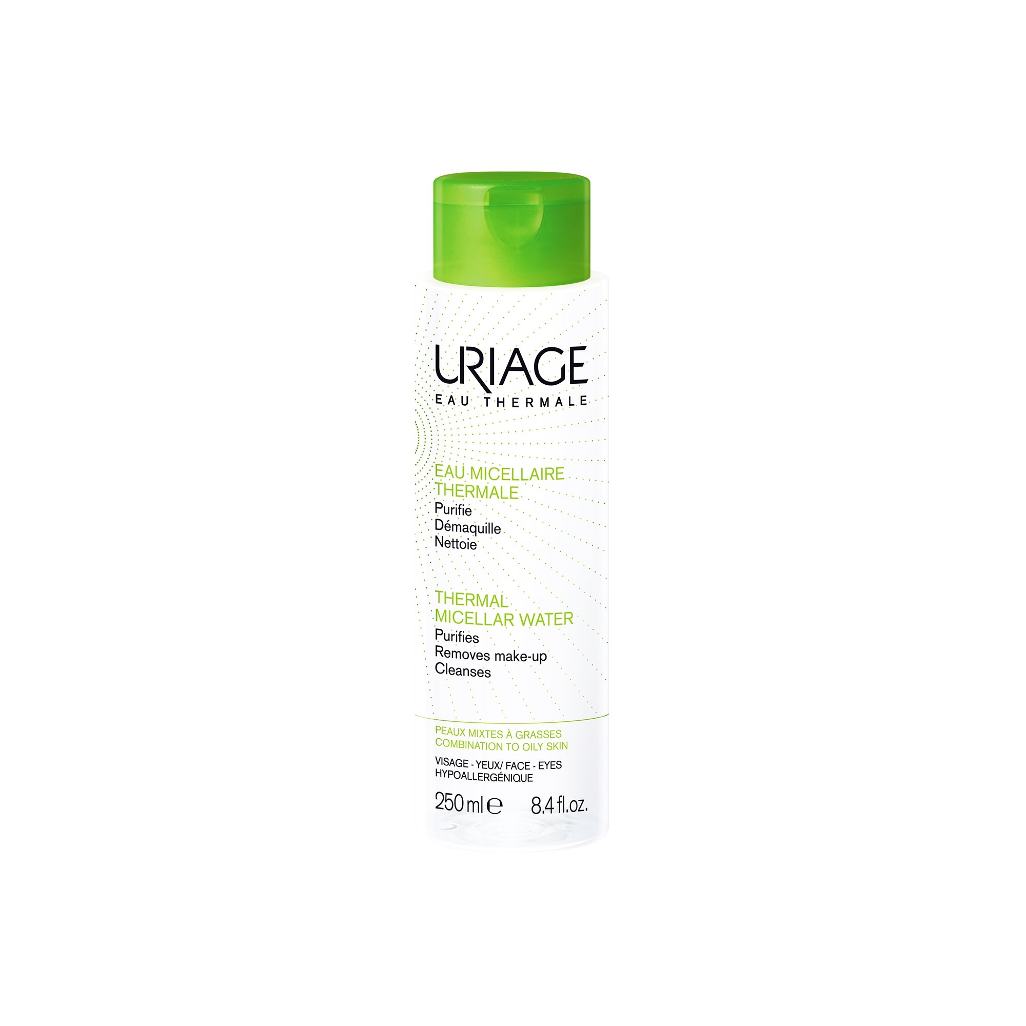 Uriage Eau Thermal Micellar Water Αφαιρεί Τέλεια το Μακιγιάζ για Μικτές Επιδερμίδες 250ml