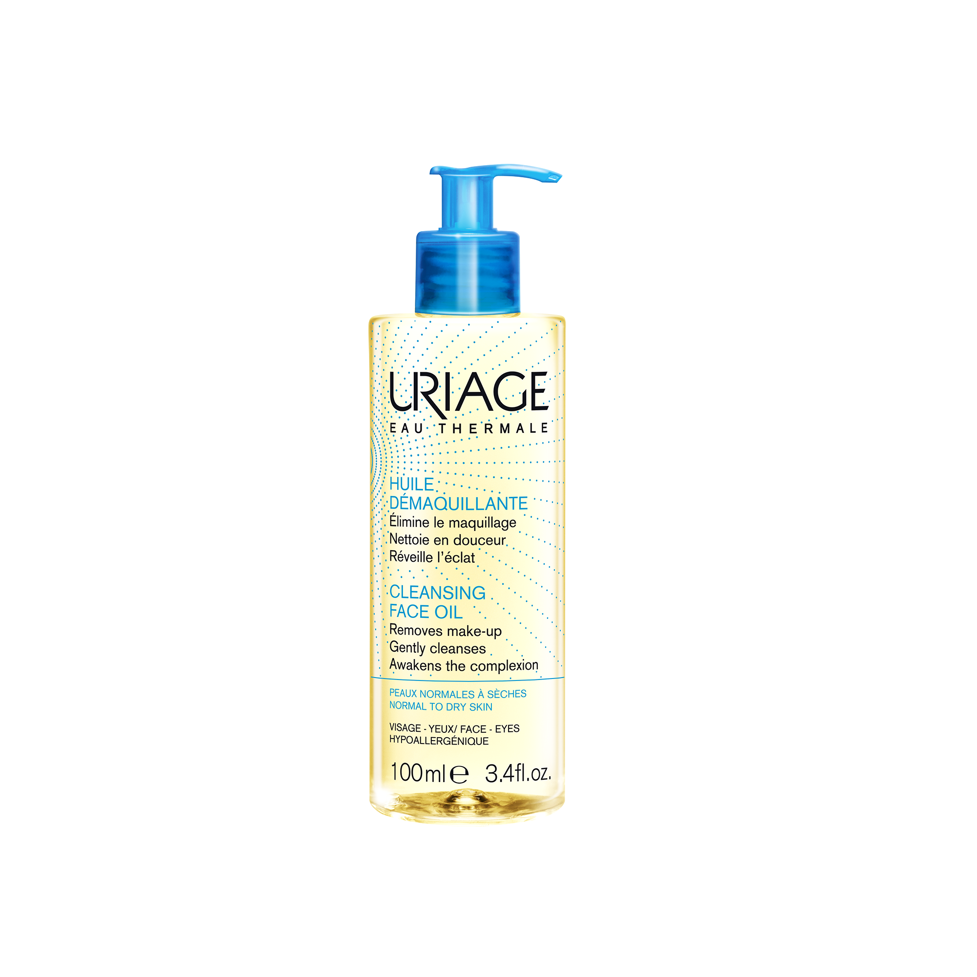 Uriage Eau Thermale Cleansing Face Oil Απομακρύνει το Μακιγιάζ το Σμήγμα και τους Ρύπους 100ml