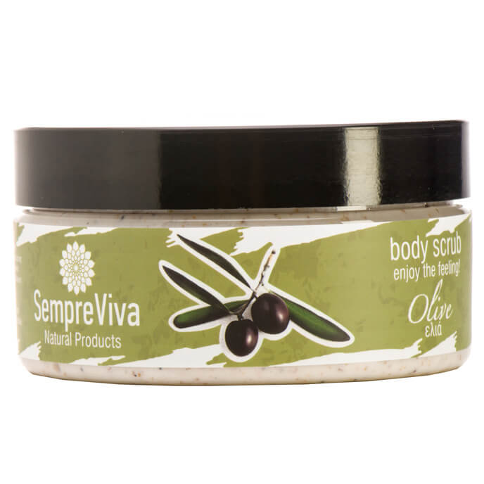 SempreViva Body Scrub Olive Scrub Σώματος με Άρωμα Ελιά 200g