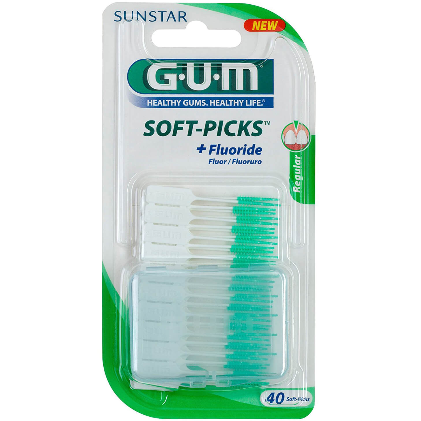 Gum Soft Picks Original Regular 632 Μεσοδόντια Βουρτσάκια 40 Τεμάχια