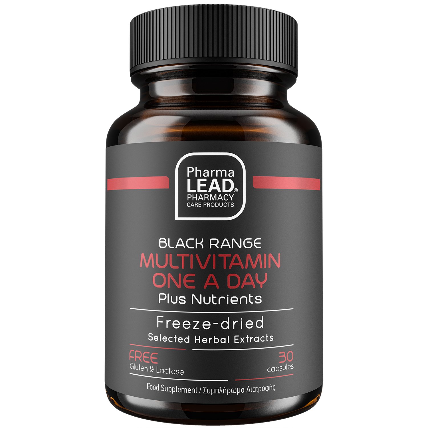 Pharmalead Black Range Multivitamin One A Day Plus Nutrients Συμπλήρωμα Διατροφής Βιταμινών, Μετάλλων, Εκχυλίσματος Βοτάνων για Ενέργεια, Τόνωση & Ενίσχυση του Οργανισμού 30caps