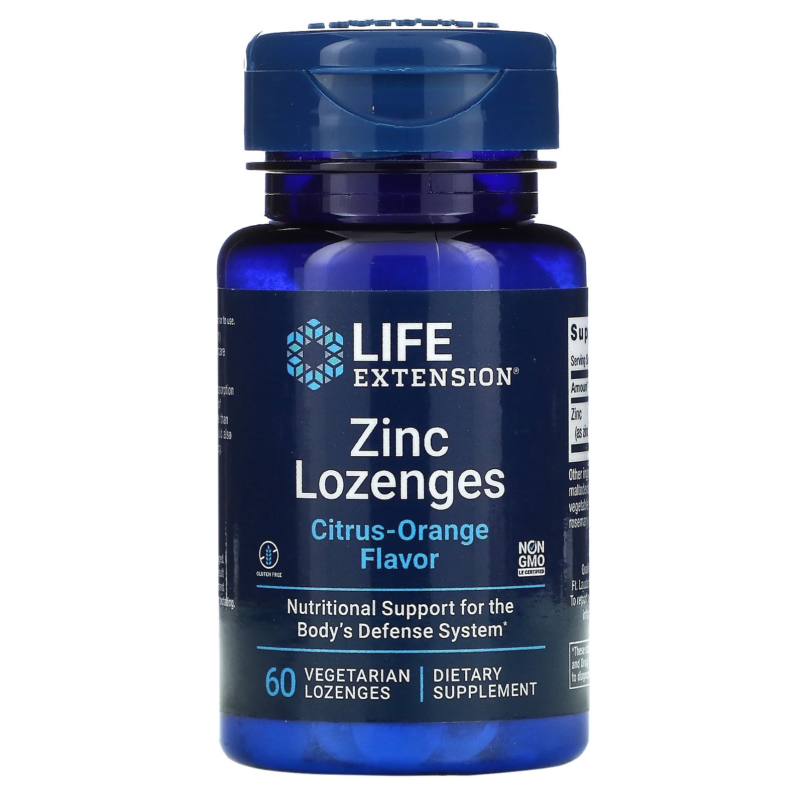 Life Extension Zinc Lozenges Συμπλήρωμα Διατροφής για την Φυσιολογική Λειτουργία του Ανοσοποιητικού 60veg.loz